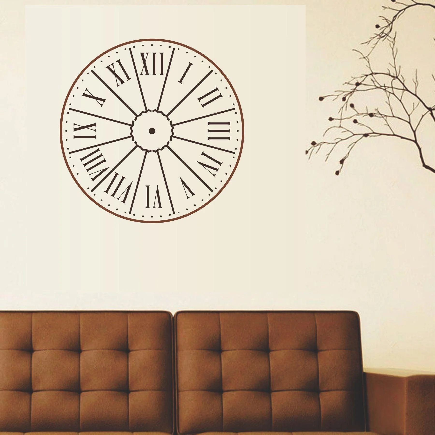 Clock Reusable Stencil For Canvas And Wall Painting - Image 6