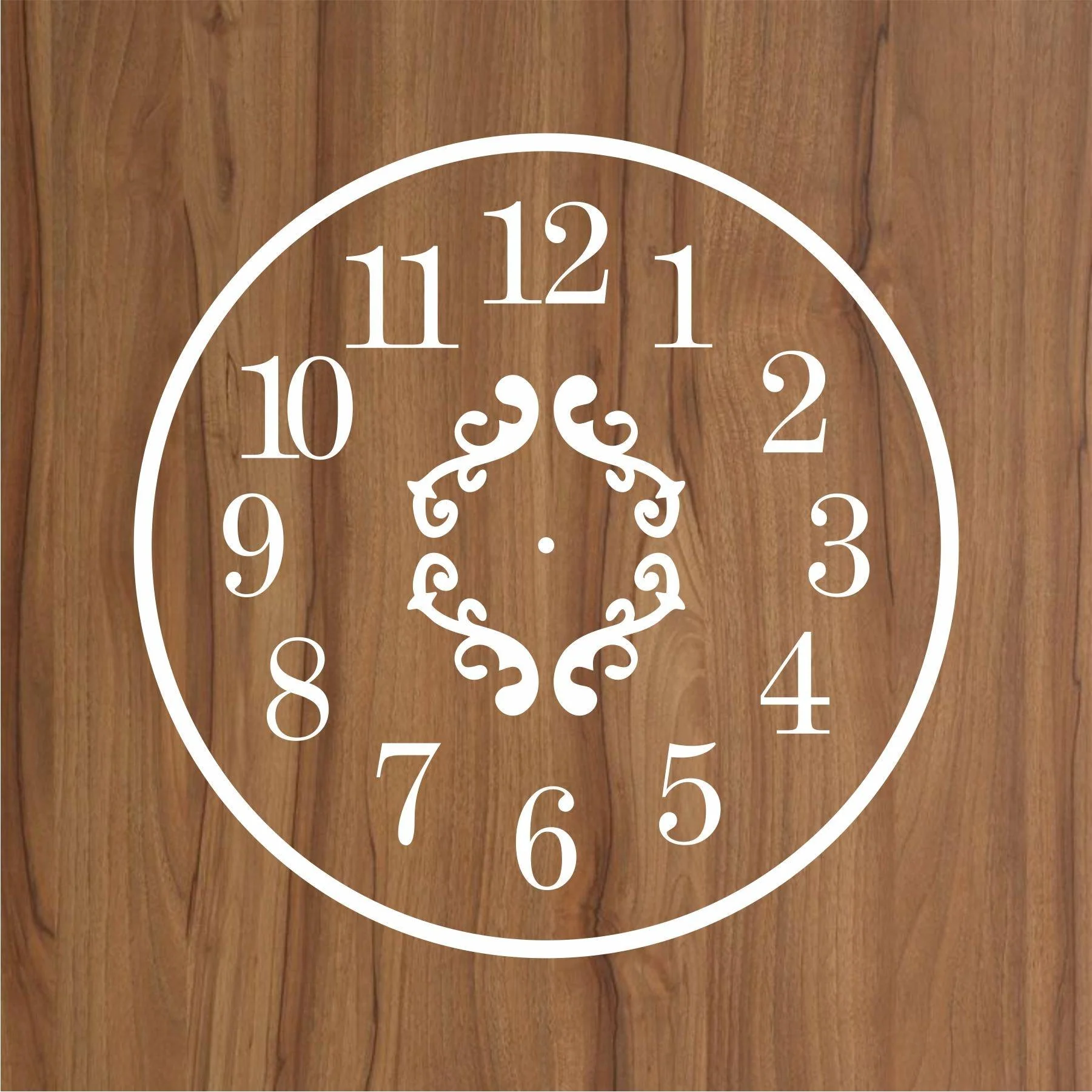 Clock Reusable Stencil For Canvas And Wall Painting - Image 3