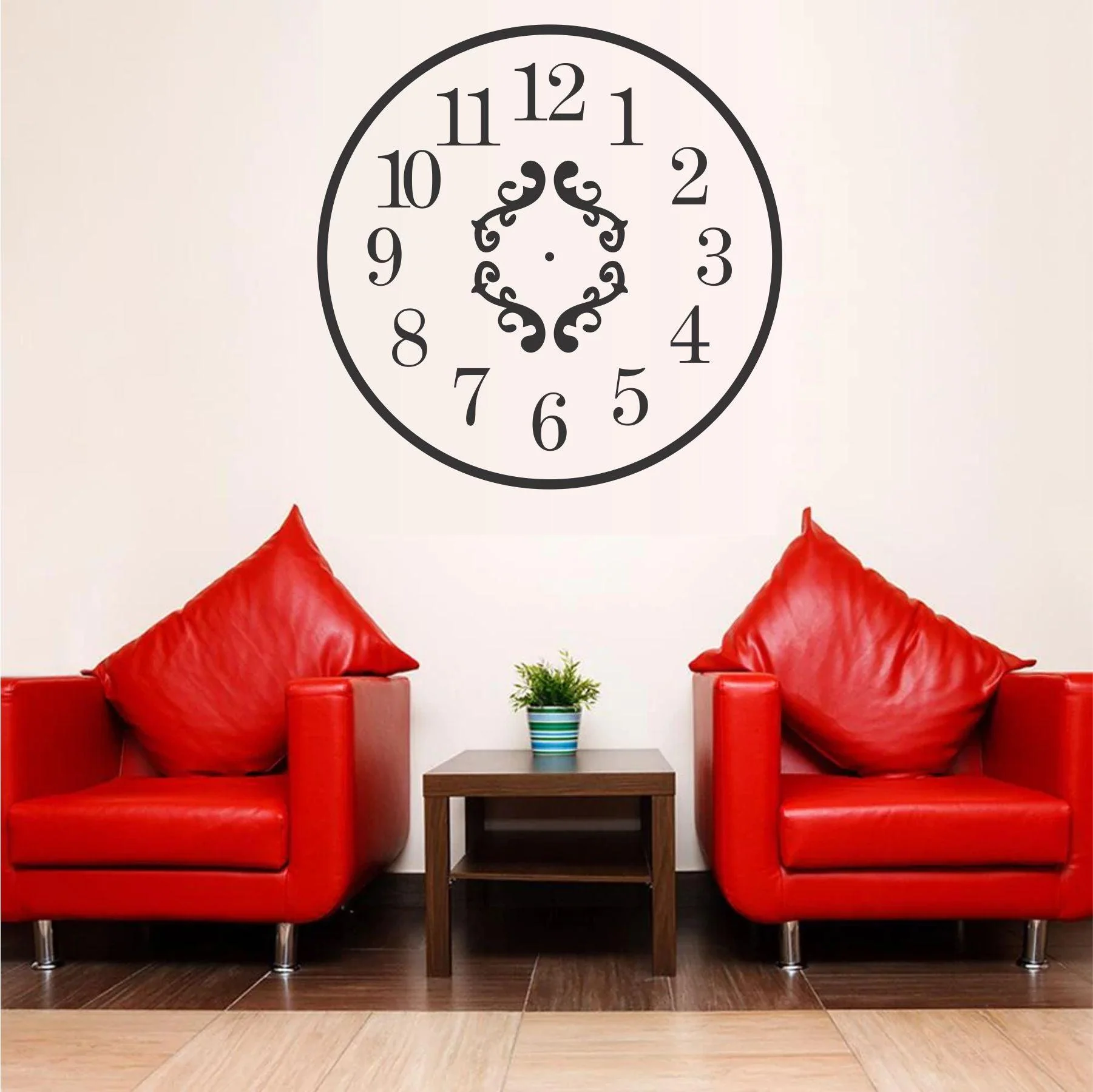 Clock Reusable Stencil For Canvas And Wall Painting - Image 5