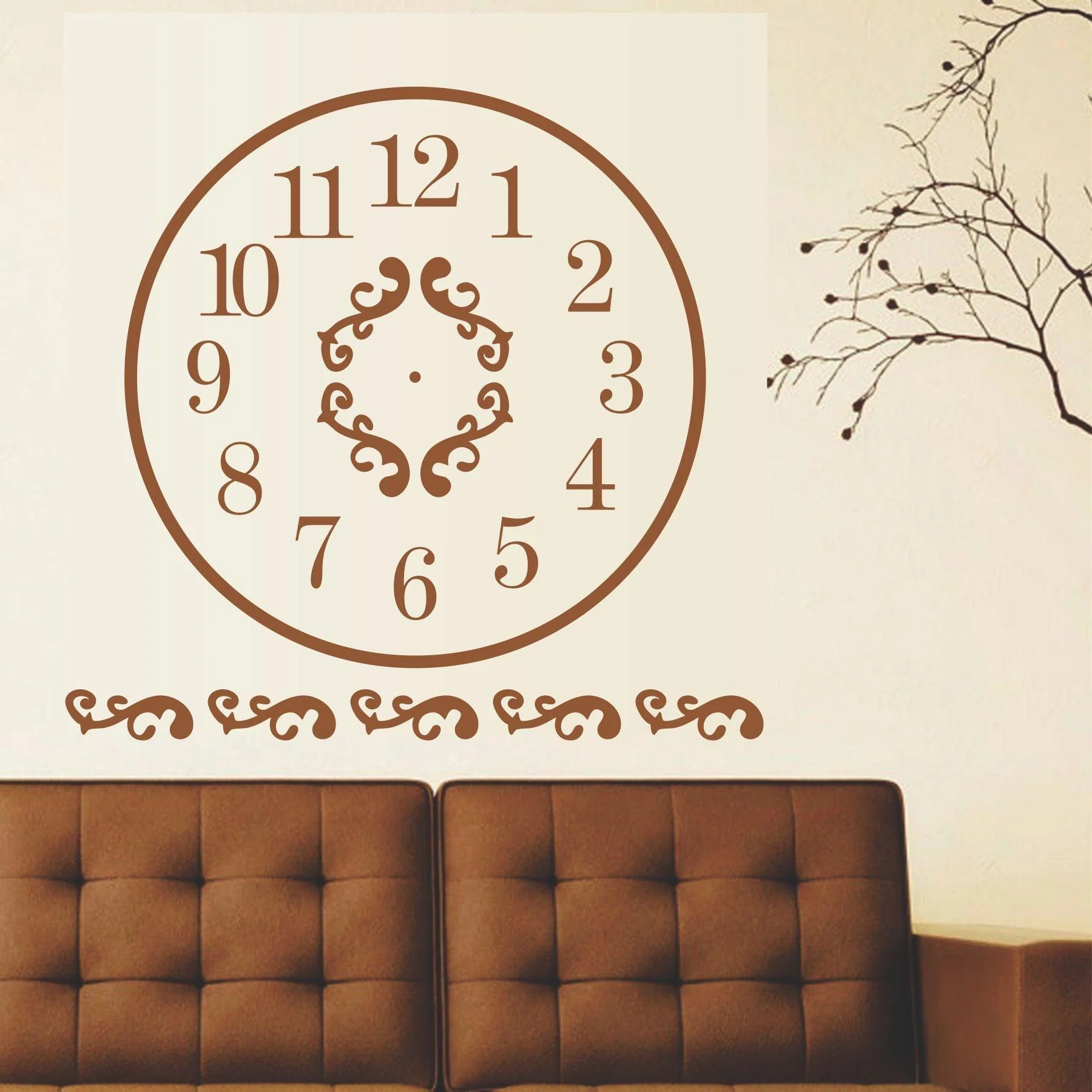 Clock Reusable Stencil For Canvas And Wall Painting - Image 6
