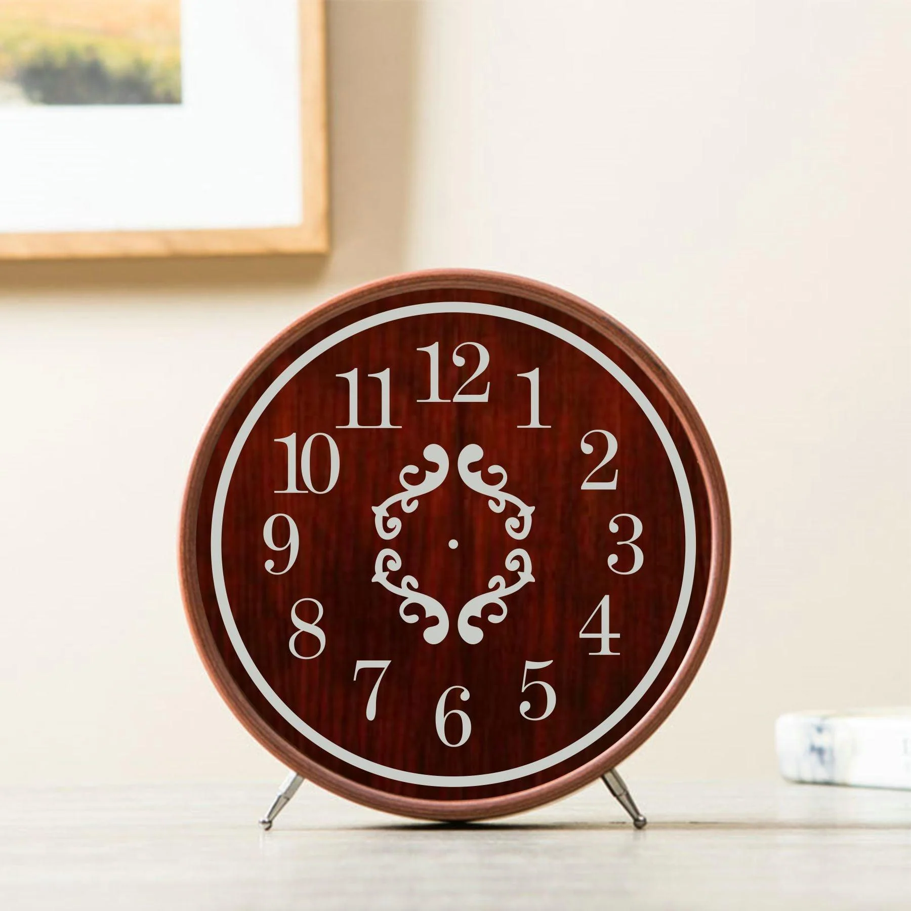 Clock Reusable Stencil For Canvas And Wall Painting - Image 7