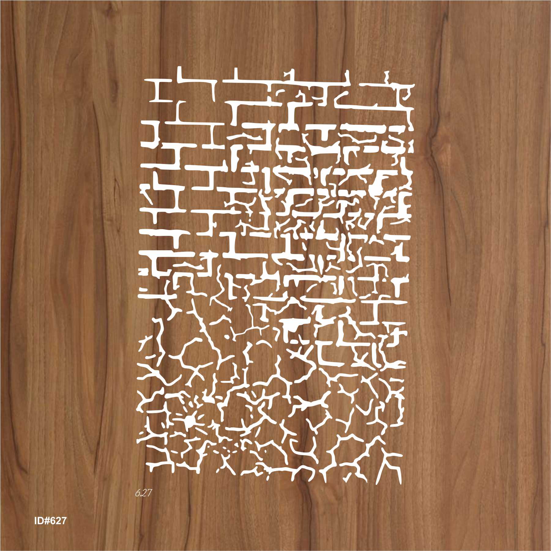 Craket and Brick Stencil Painting Scrapbook Coloring Embossing Album Decor Template. ID #627 - Image 3
