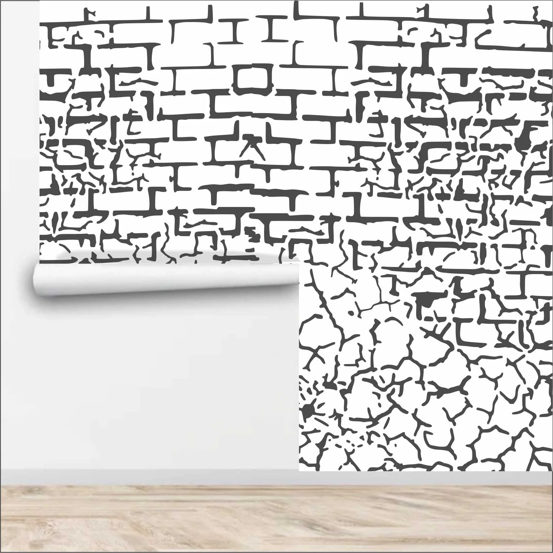 Craket and Brick Stencil Painting Scrapbook Coloring Embossing Album Decor Template. ID #627 - Image 7