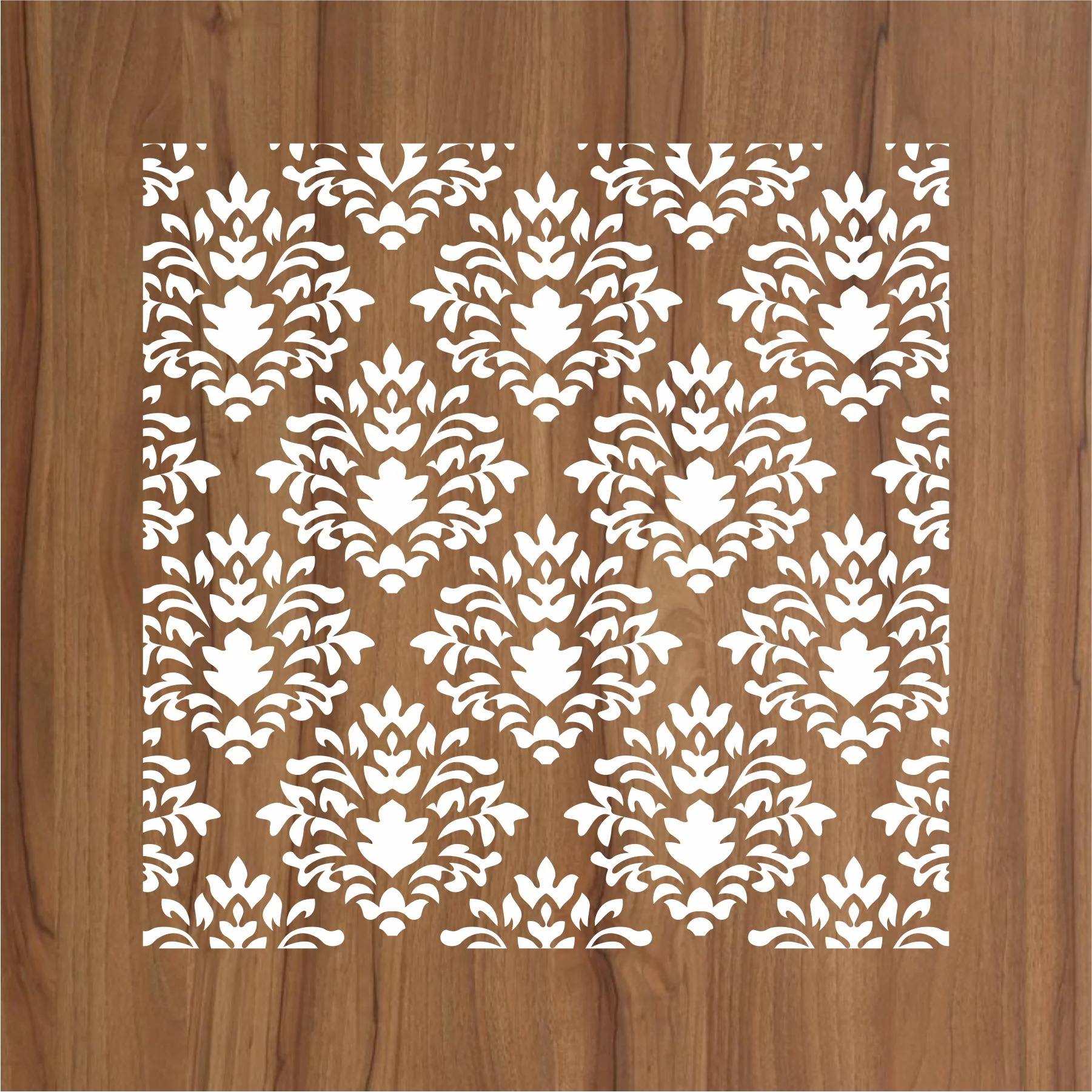 Crest Damask Reusable Stencil For Canvas And Wall Painting.ID#216 - Image 4