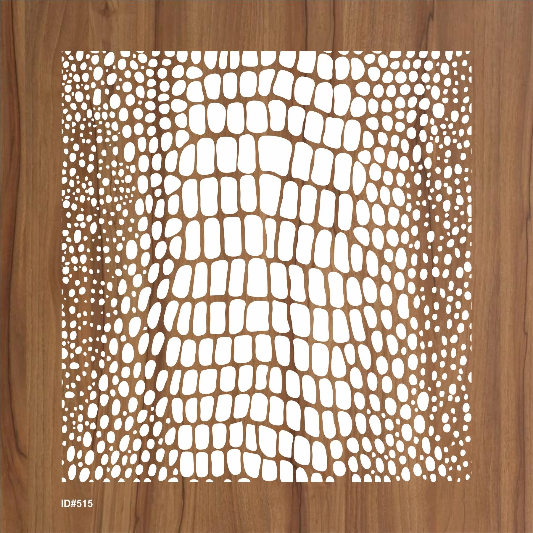 Crocodile Skin Stencil Wall Painting Scrapbooking Stamping Embossing and Clothes Painting Paper Card Template. ID #515 - Image 2