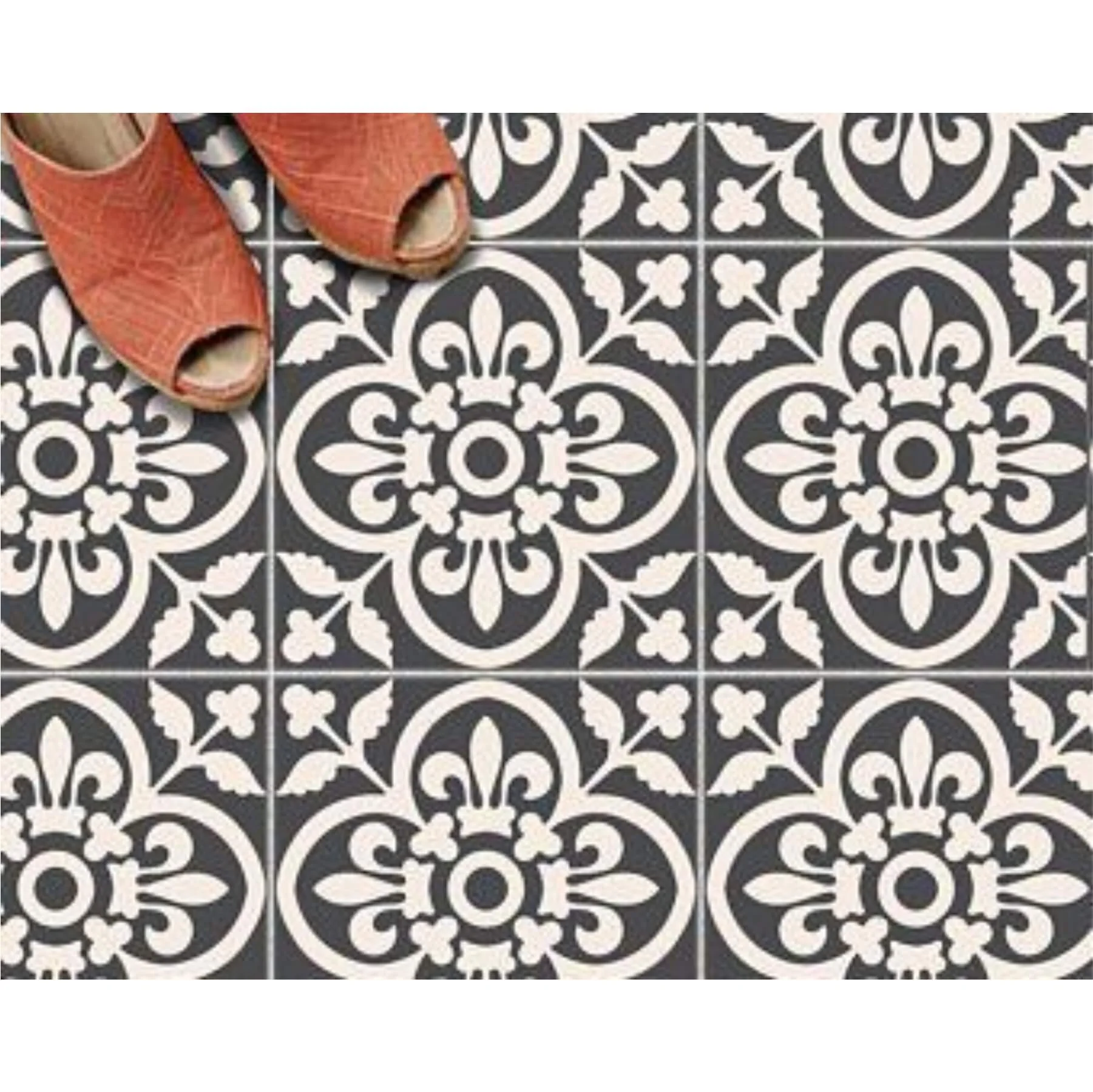 Damask Motif Reusable Stencil For Canvas And Wall Painting.ID#235 - Image 5