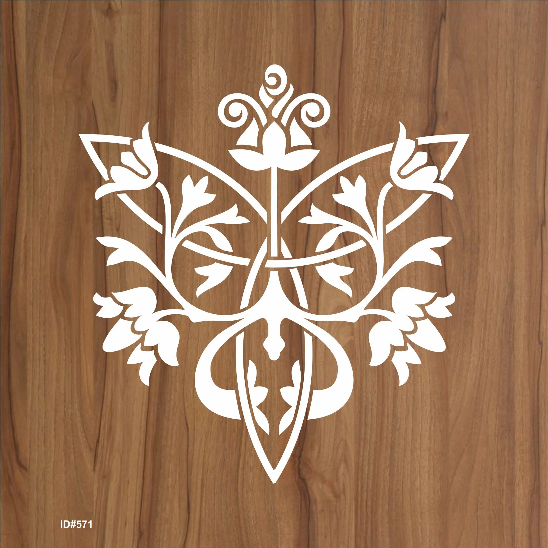 Damask Stencil Wall Painting Scrapbook Coloring Embossing Album Decorative Template. ID #571 - Image 2