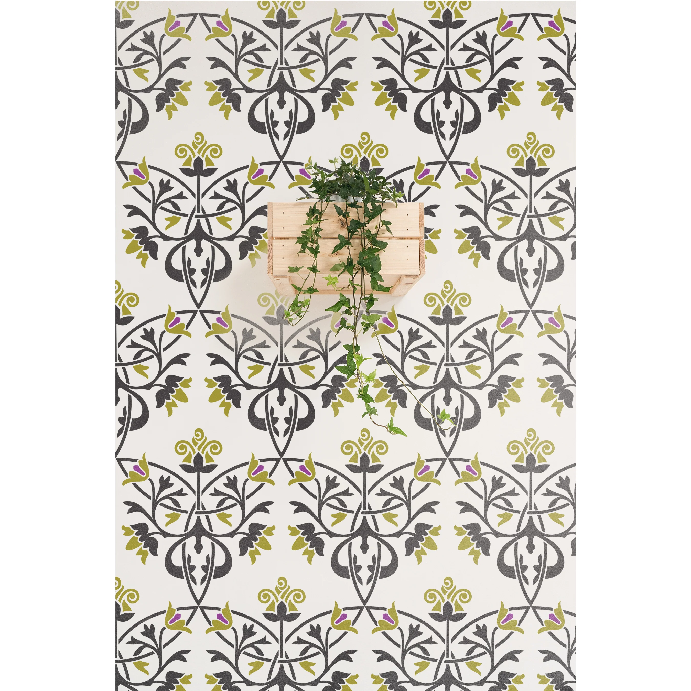 Damask Stencil Wall Painting Scrapbook Coloring Embossing Album Decorative Template. ID #571 - Image 3