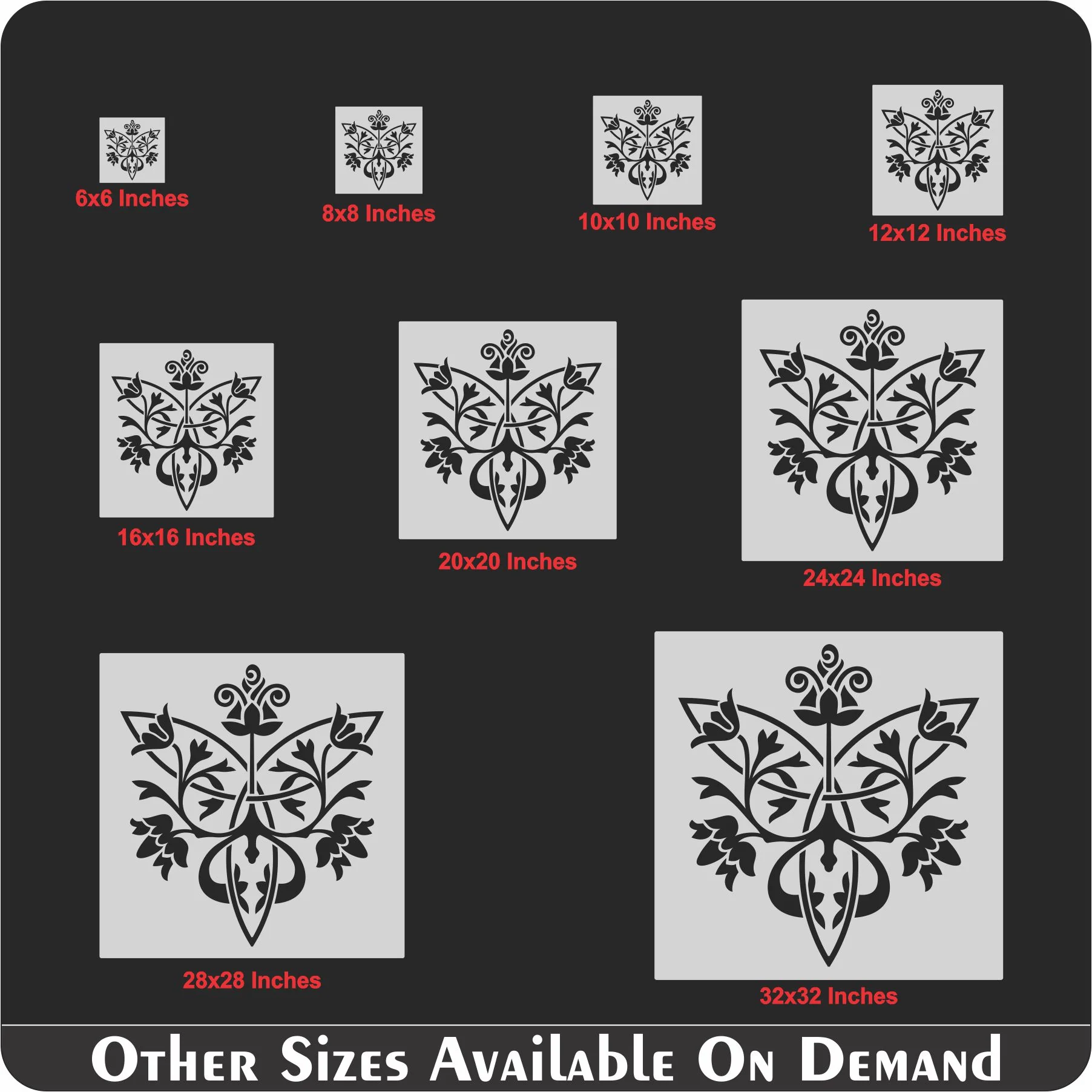 Damask Stencil Wall Painting Scrapbook Coloring Embossing Album Decorative Template. ID #571 - Image 8