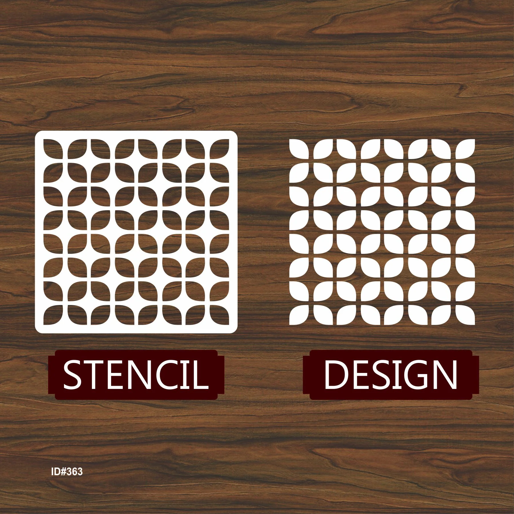 Decorative Florel Stencil Reusable Stencil For Canvas And Wall Painting.ID #363 - Image 4