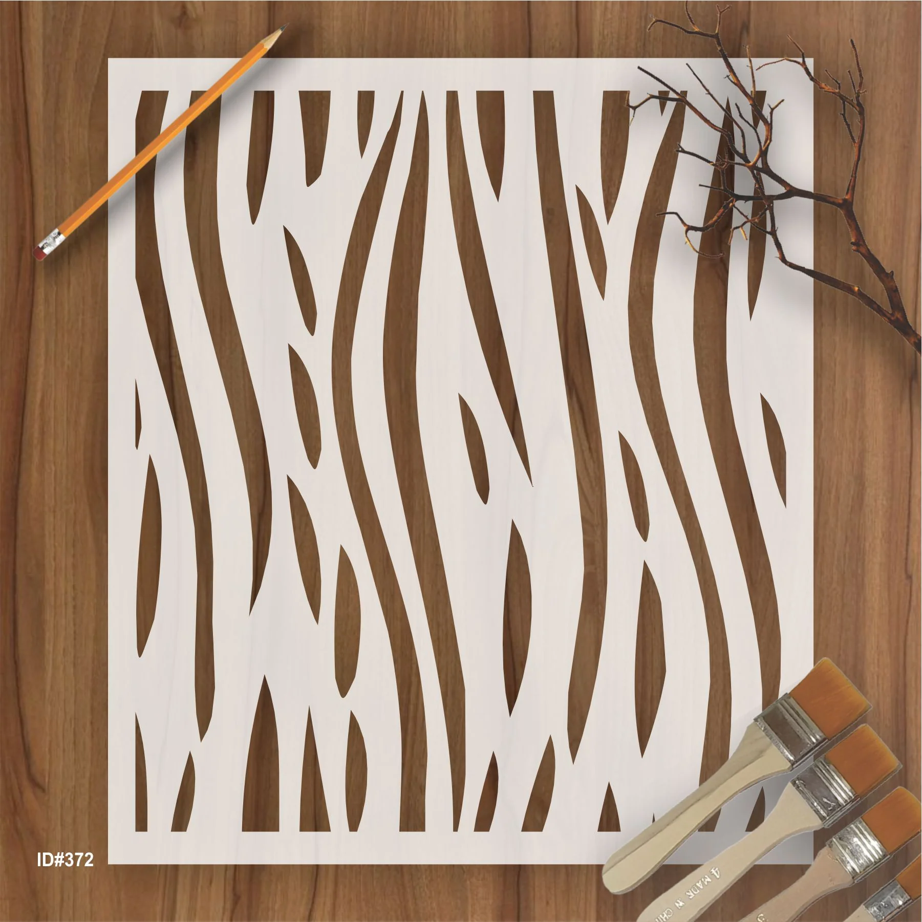 Decorative Line pattren Stencil Reusable Stencil For Canvas And Wall Painting.ID #372