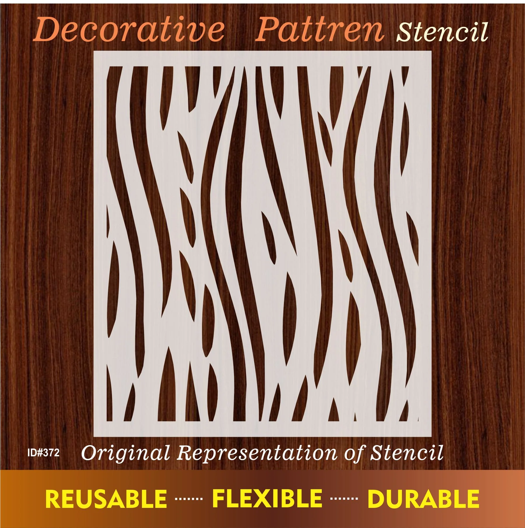 Decorative Line pattren Stencil Reusable Stencil For Canvas And Wall Painting.ID #372 - Image 7