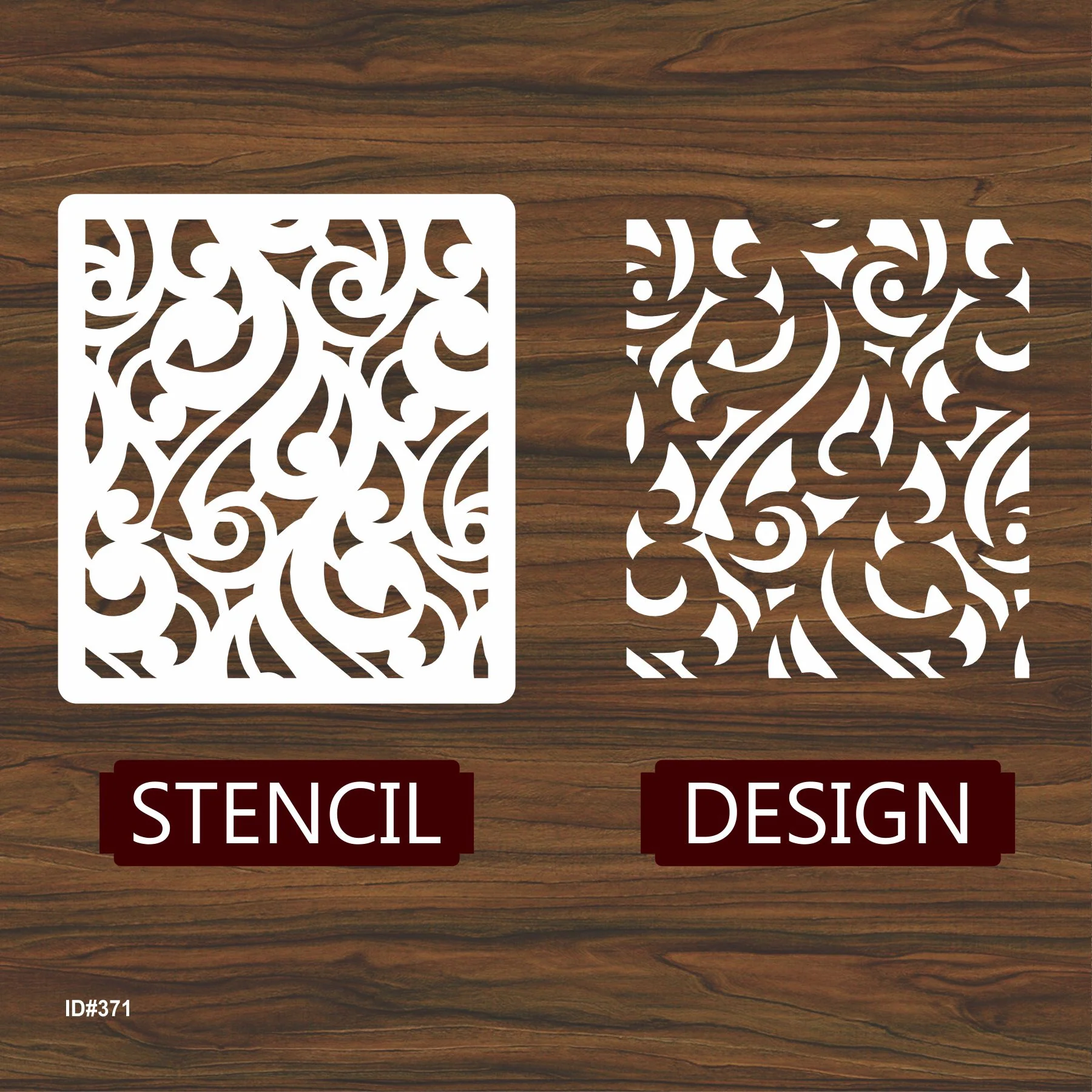 Decorative Pattren Stencil Reusable Stencil For Canvas And Wall Painting.ID #371 - Image 4