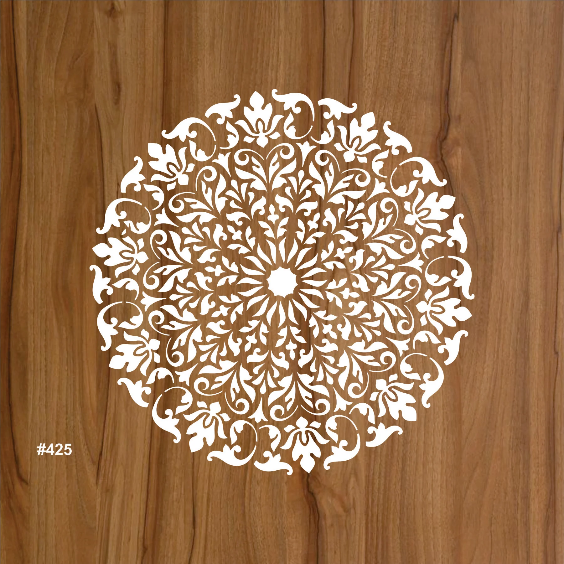 Desen Mandala Reusable Stencil For Canvas And Wall Painting.ID# 425 - Image 2