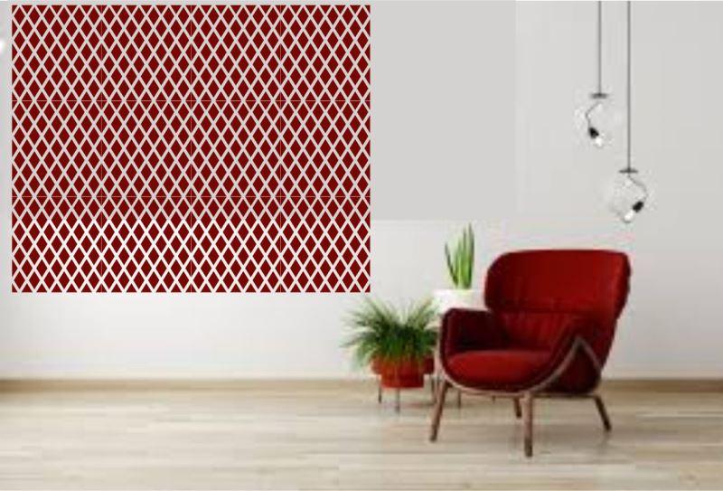 Diamond Pattern  Moroccan Fabric Reusable Stencil For Canvas And Wall Painting.ID#208B - Image 11