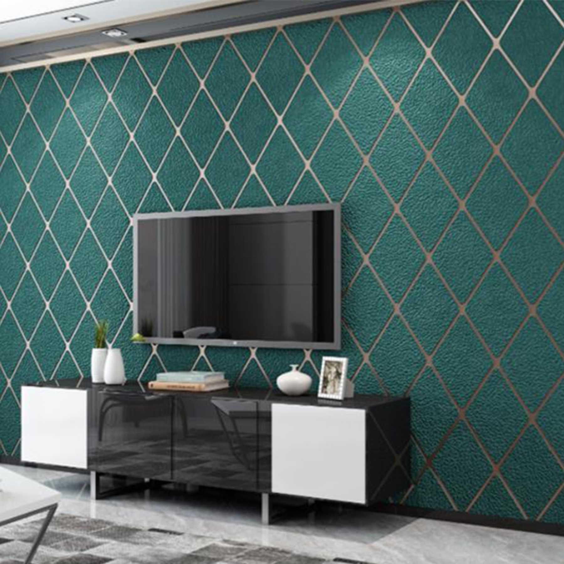 Diamond Pattern  Moroccan Fabric Reusable Stencil For Canvas And Wall Painting.ID#208B - Image 2