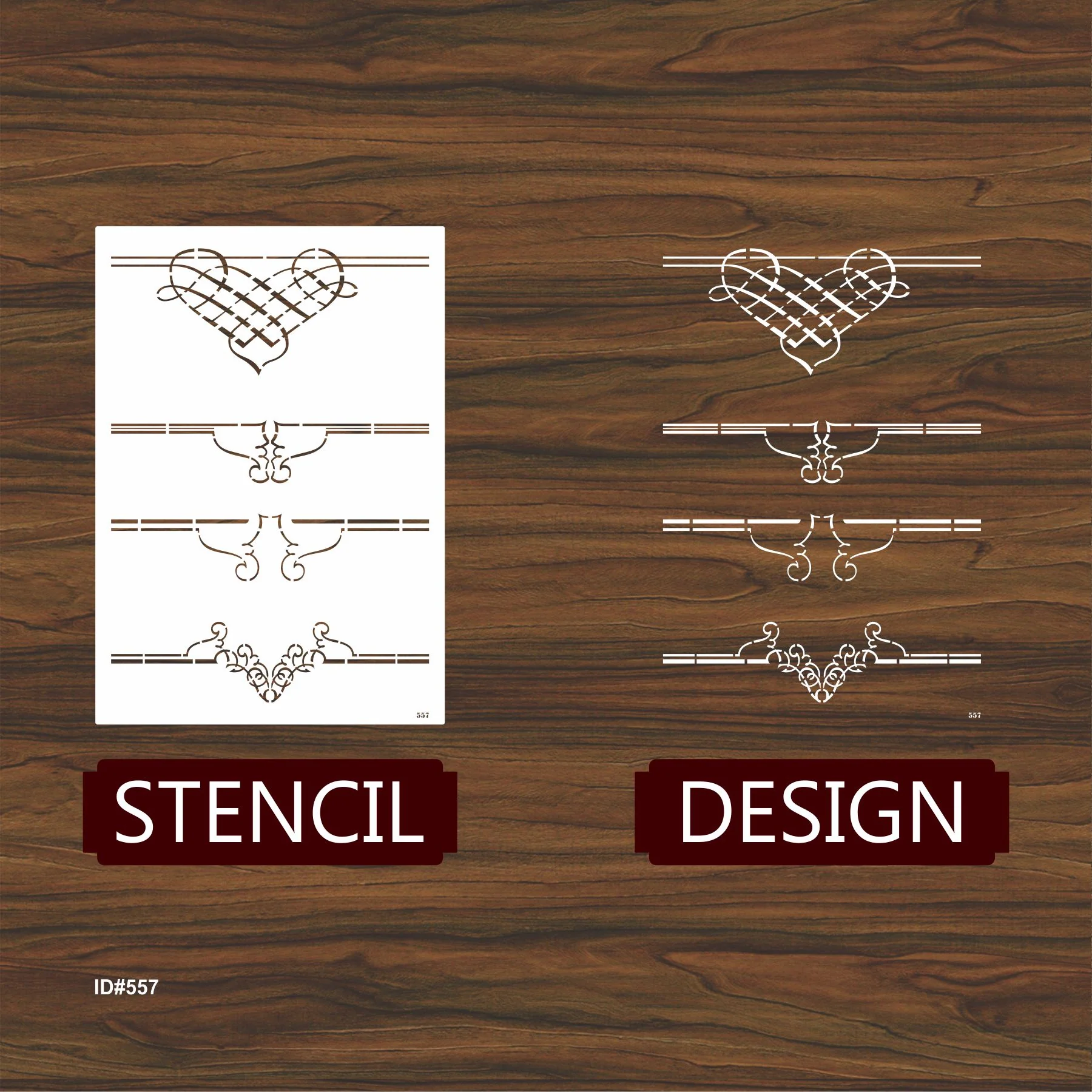 Divider Line Stencil DIY Wall Painting Scrapbook Coloring Embossing Album Decorative Card Template. ID #557 - Image 3