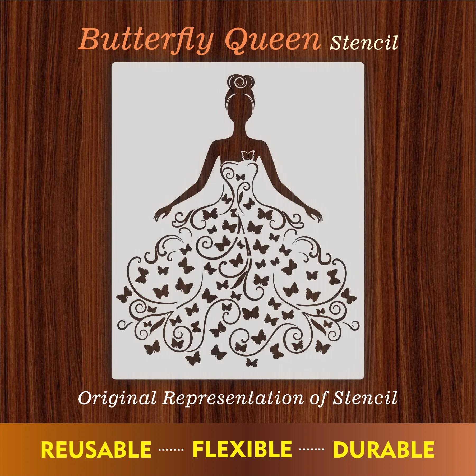 Butterfly Queen girl Wall Stencils For wall Painting Airbrush Painting Art Cake Spray Mold DIY Decor Crafts Canvas.ID#11.ID#228 - Image 10