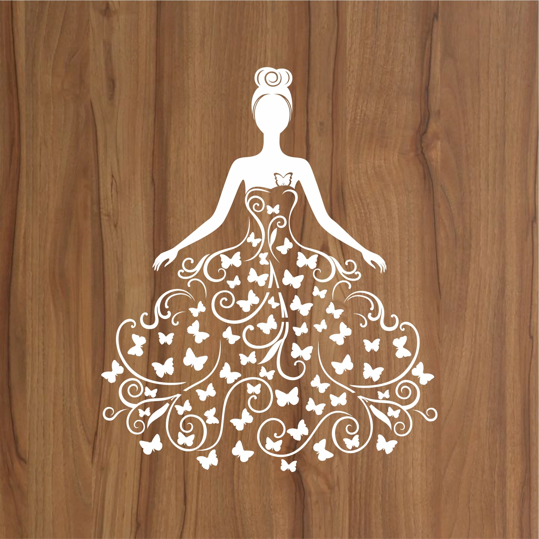 Butterfly Queen girl Wall Stencils For wall Painting Airbrush Painting Art Cake Spray Mold DIY Decor Crafts Canvas.ID#11.ID#228 - Image 2