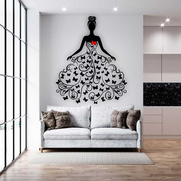 Butterfly Queen girl Wall Stencils For wall Painting Airbrush Painting Art Cake Spray Mold DIY Decor Crafts Canvas.ID#11.ID#228 - Image 3