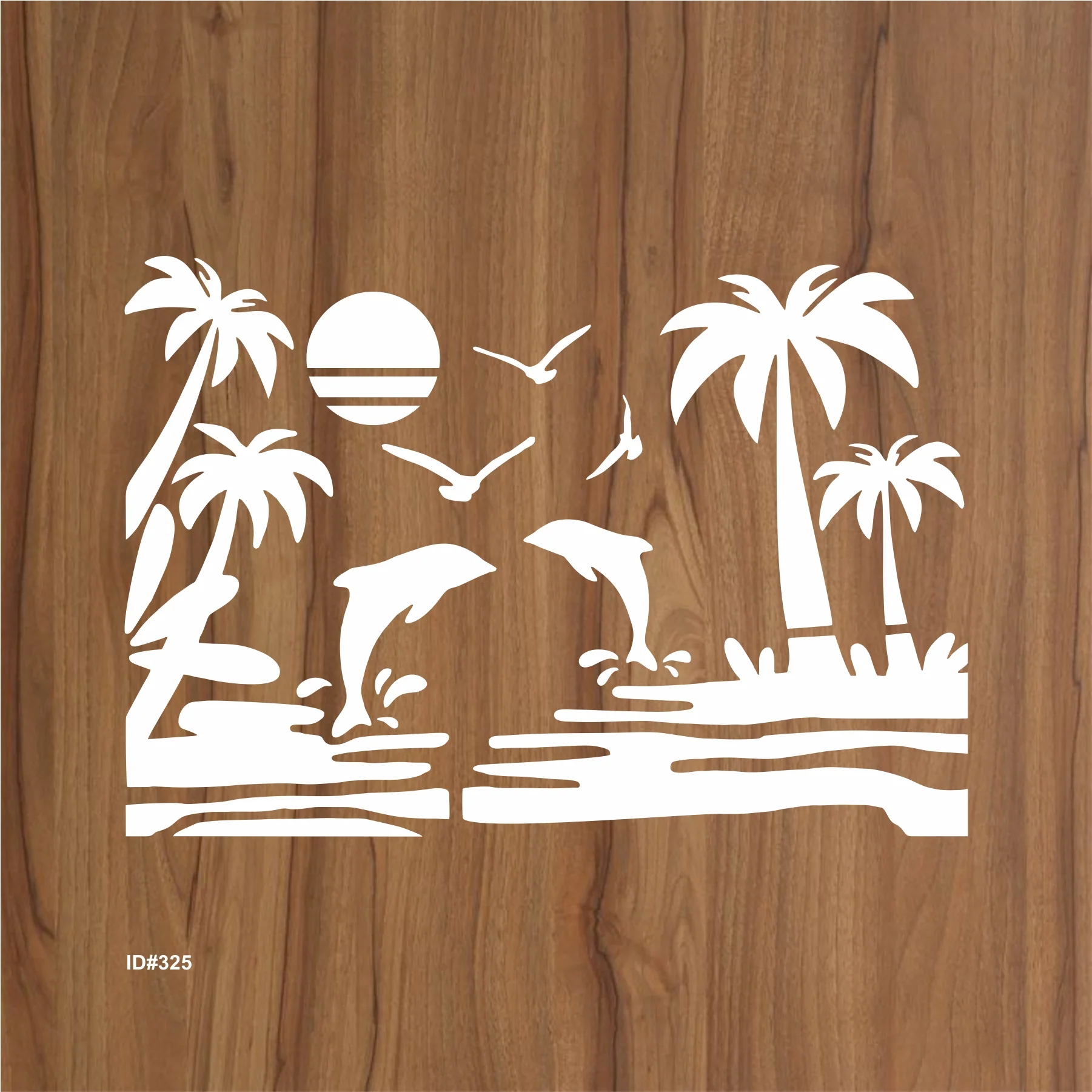 Dolphin Airbrush art Stencil Wall Painting Scrapbook Coloring Embossing Album Decorative Template. ID #325 - Image 3