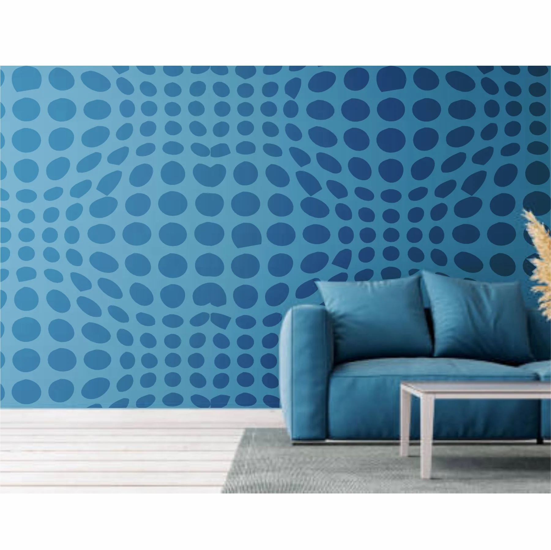 Dots Pattern Reusable Stencil For Canvas And Wall Painting.ID #364 - Image 5