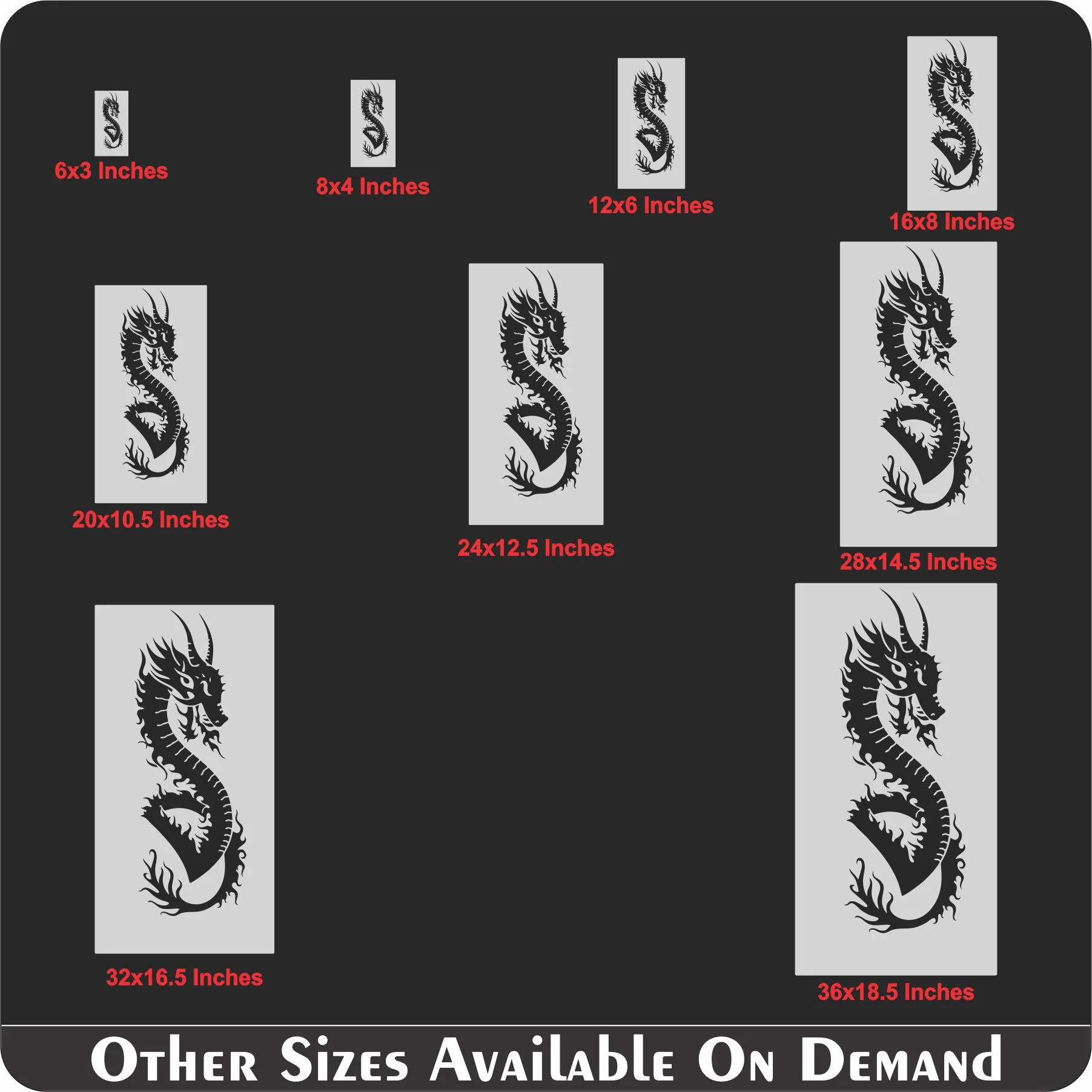 Dragons Reusable Stencil Reusable Stencil For Canvas And Wall Painting.ID# 392 - Image 11