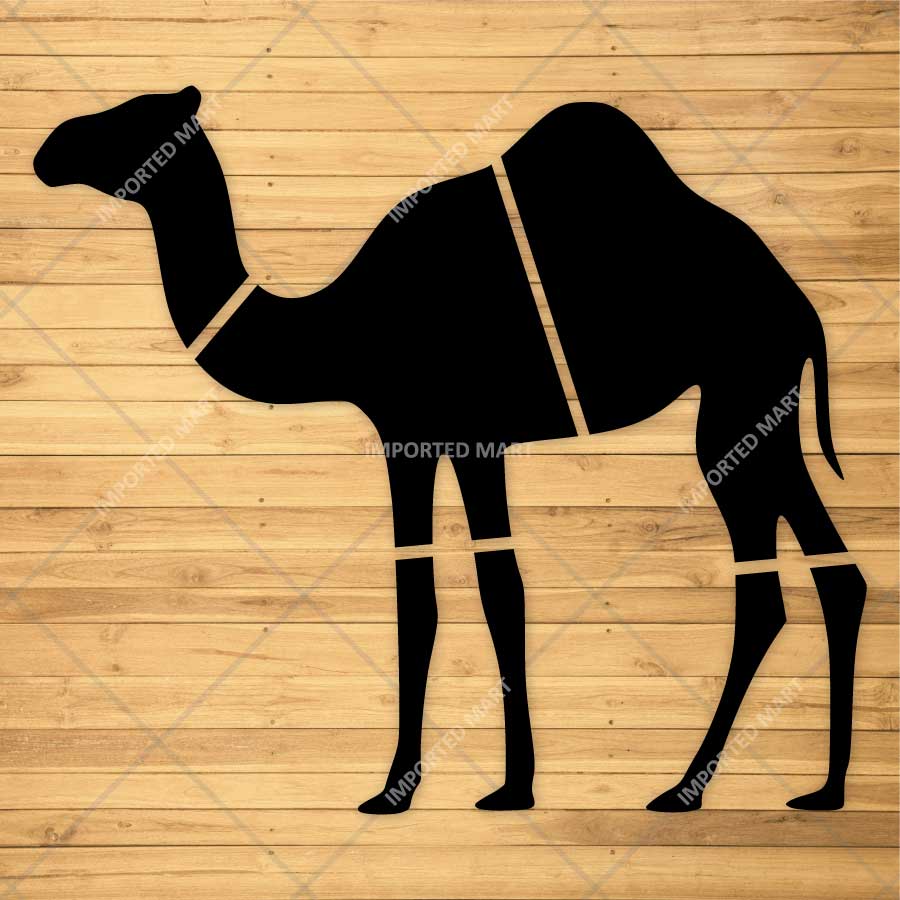 Dromedary Camel Stencil for Wall, Wood & Fabric Art – Desert Animal Silhouette Design – ID# 799 - Image 3