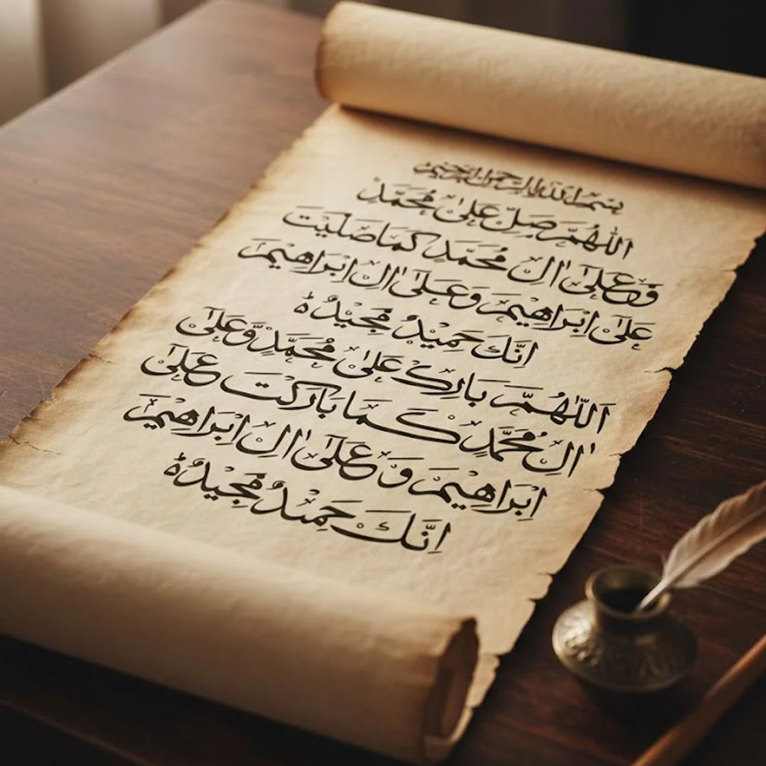 Durood-e-Ibrahim Islamic Calligraphy Stencil for Wall, Wood, Mosque & Home Decor – Arabic Prayer Art Design – ID# 718 - Image 6