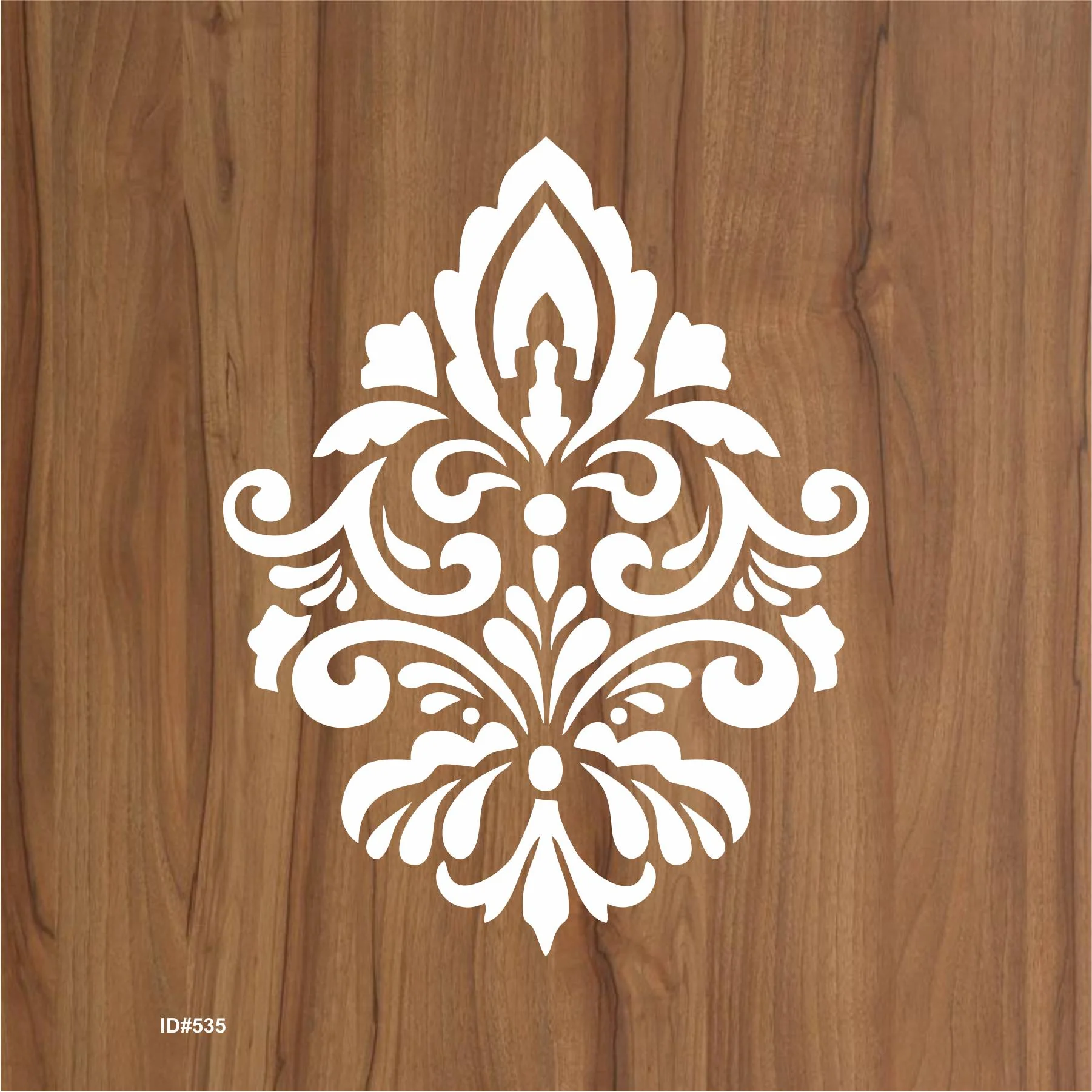 Elegant Damask 2 for Painting on Wood, Canvas, Paper, Fabric, Floor, Wall. ID #535 - Image 2