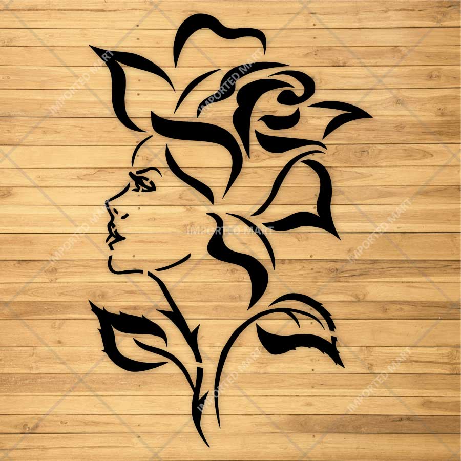 Elegant Floral Vine Corner Stencil for Wall, Wood, Furniture & Fabric Art – Reusable Mylar Design – ID# 776 - Image 3
