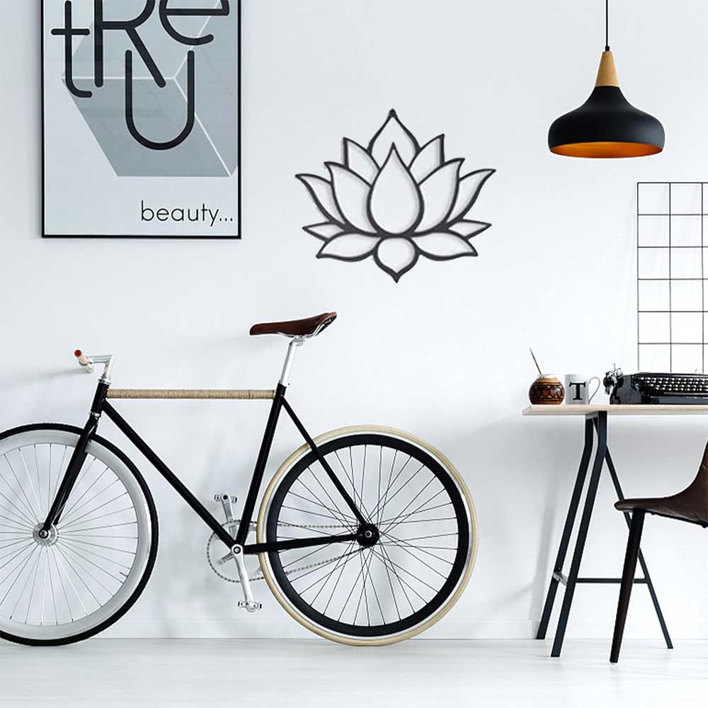 Elegant Lotus Flower Mandala Stencil for Wall, Floor & Furniture Art – Floral Spiritual Design – ID# 790 - Image 6