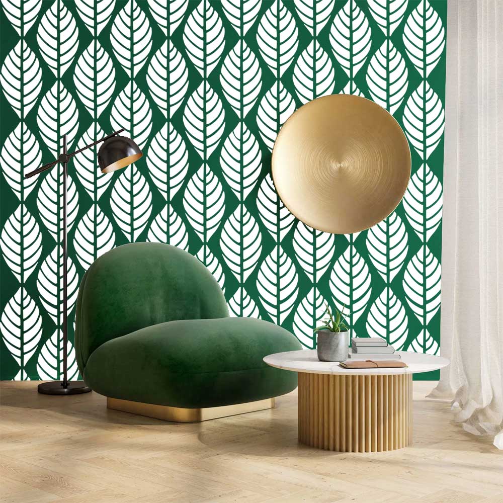 Elegant Palm Leaf Pattern Stencil for Wall, Furniture & Fabric Art – Tropical Botanical Design – ID# 794 - Image 6