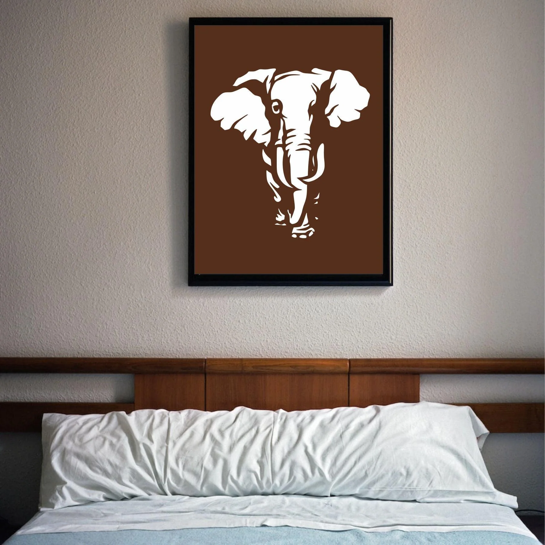 Elephant Reusable Stencil For Canvas And Wall Painting.ID#196 - Image 3