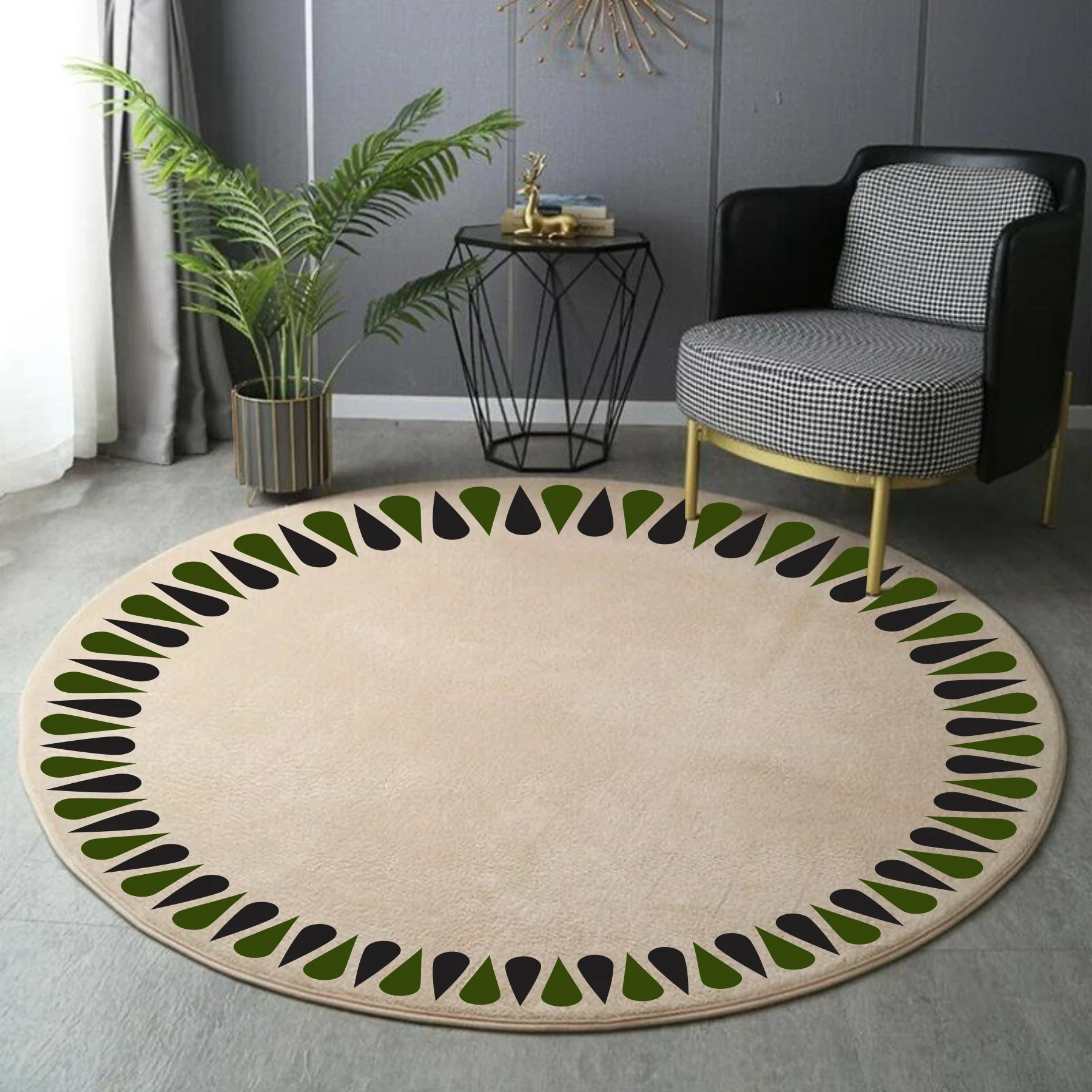 Ellipse Mandala Border Reusable Stencil For Canvas And Wall Painting.ID#249 - Image 3