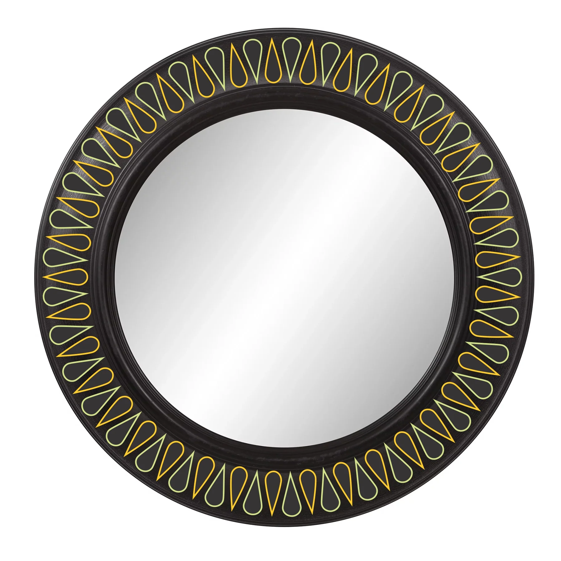 Ellipse Mandala Border Reusable Stencil For Canvas And Wall Painting.ID#249 - Image 5