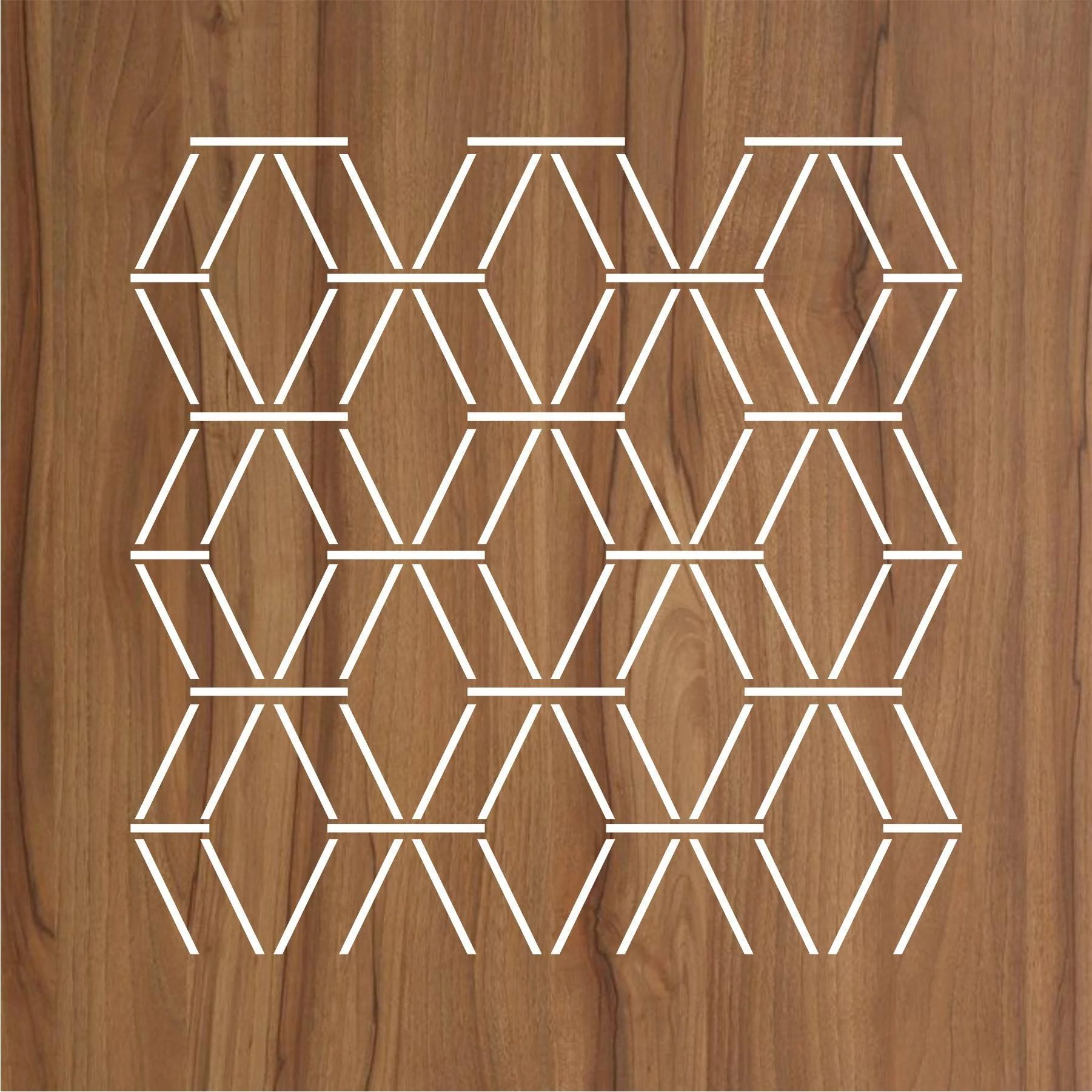 Emeraled Pattren Reusable Stencil For Canvas And Wall Painting.ID# 451 - Image 2