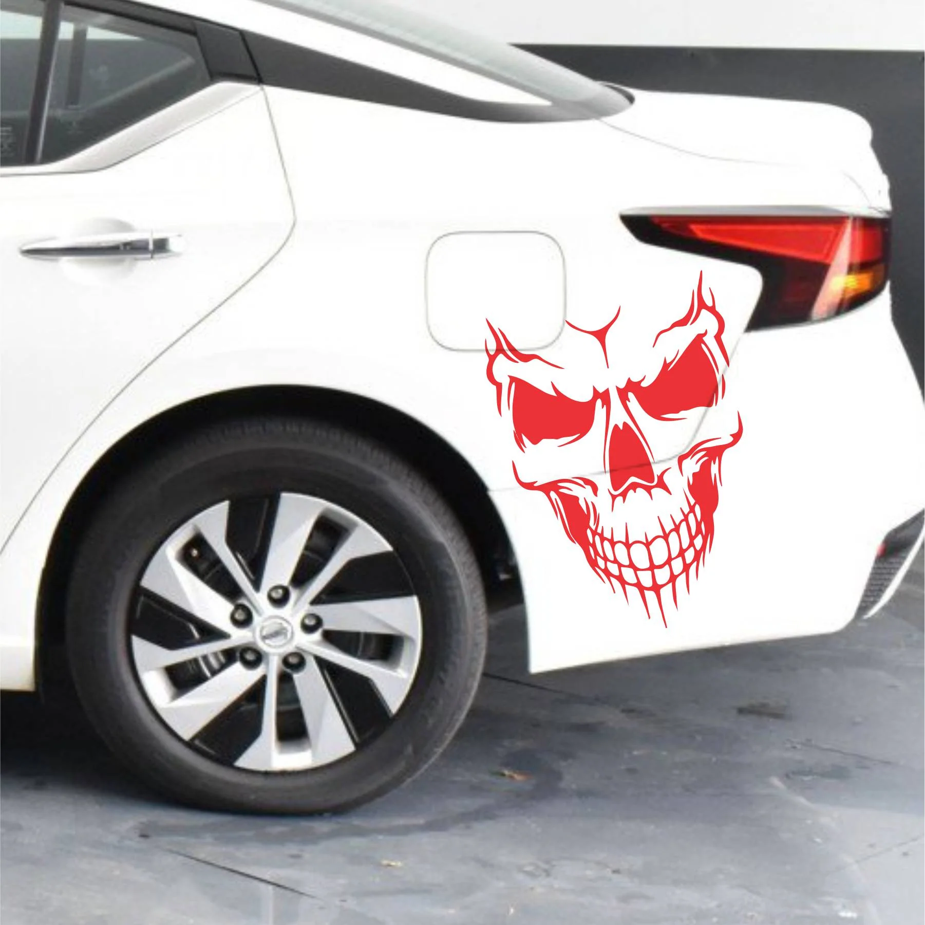 Evil Skull Stencil Scrapbook, Wall Painting, Coloring Embossing Album Decorative Template. ID #505 - Image 5