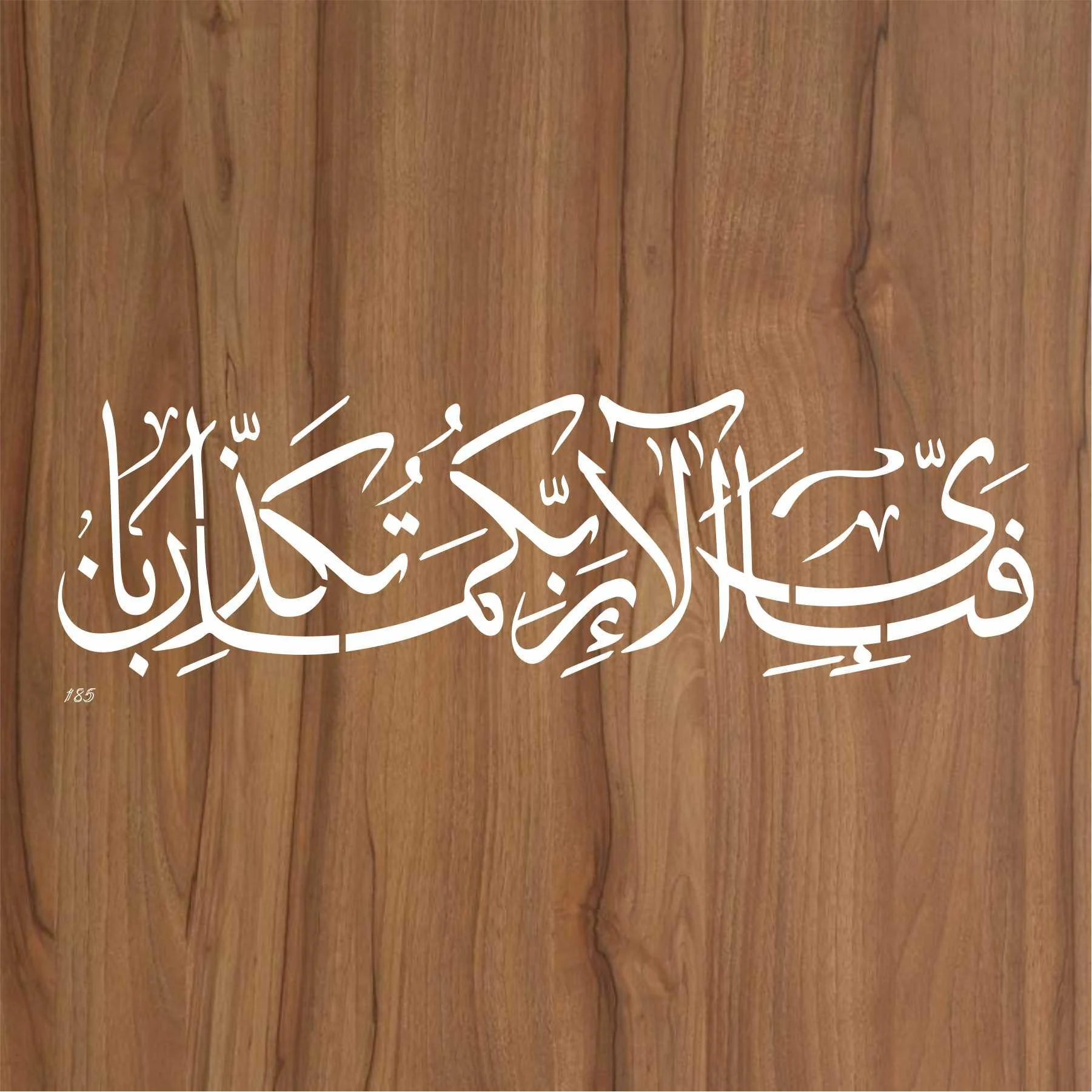 Fabi Ayyi Aala'ei rabbikuma tukazziban Calligraphy Islamic Reusable Stencil for Canvas and wall painting.ID#185 - Image 3