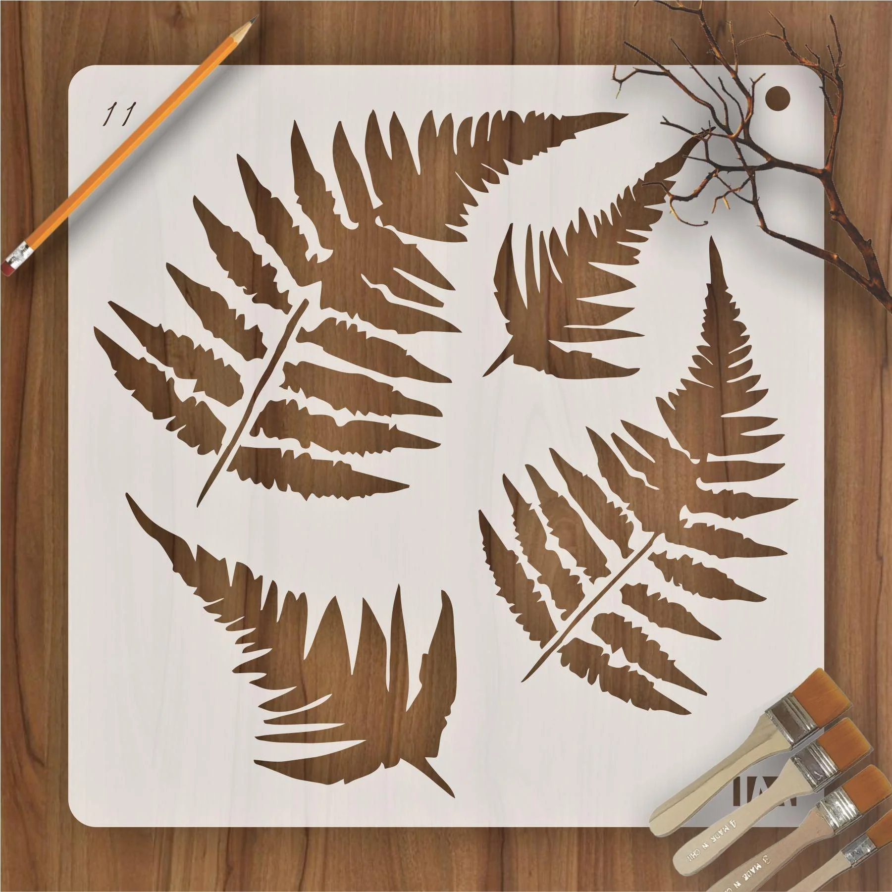 Fern Tree Leaf Stencil , Wall Stencils For wall Painting Airbrush Painting Art Cake Spray Mold DIY Decor Crafts Canvas.ID#11