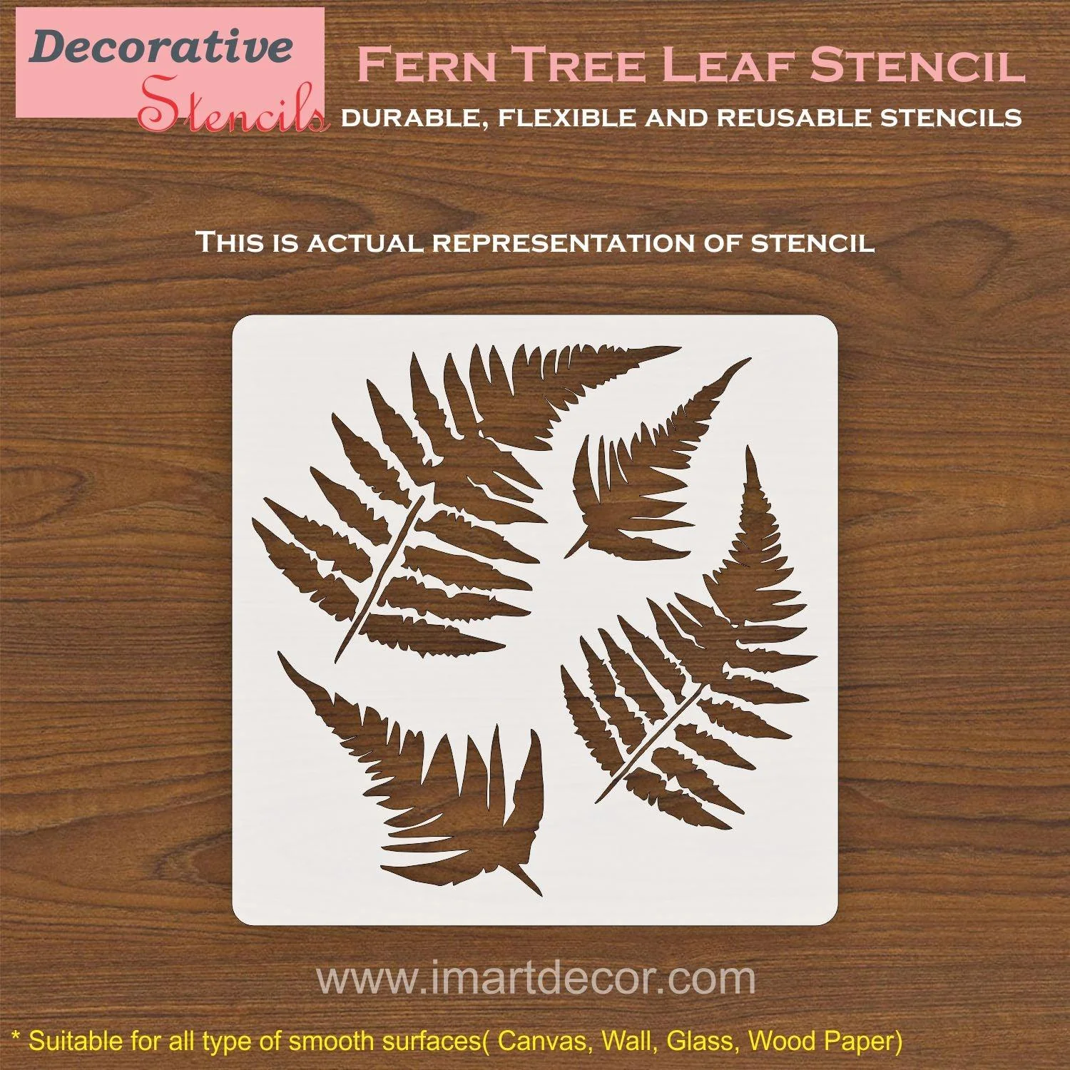 Fern Tree Leaf Stencil , Wall Stencils For wall Painting Airbrush Painting Art Cake Spray Mold DIY Decor Crafts Canvas.ID#11 - Image 2