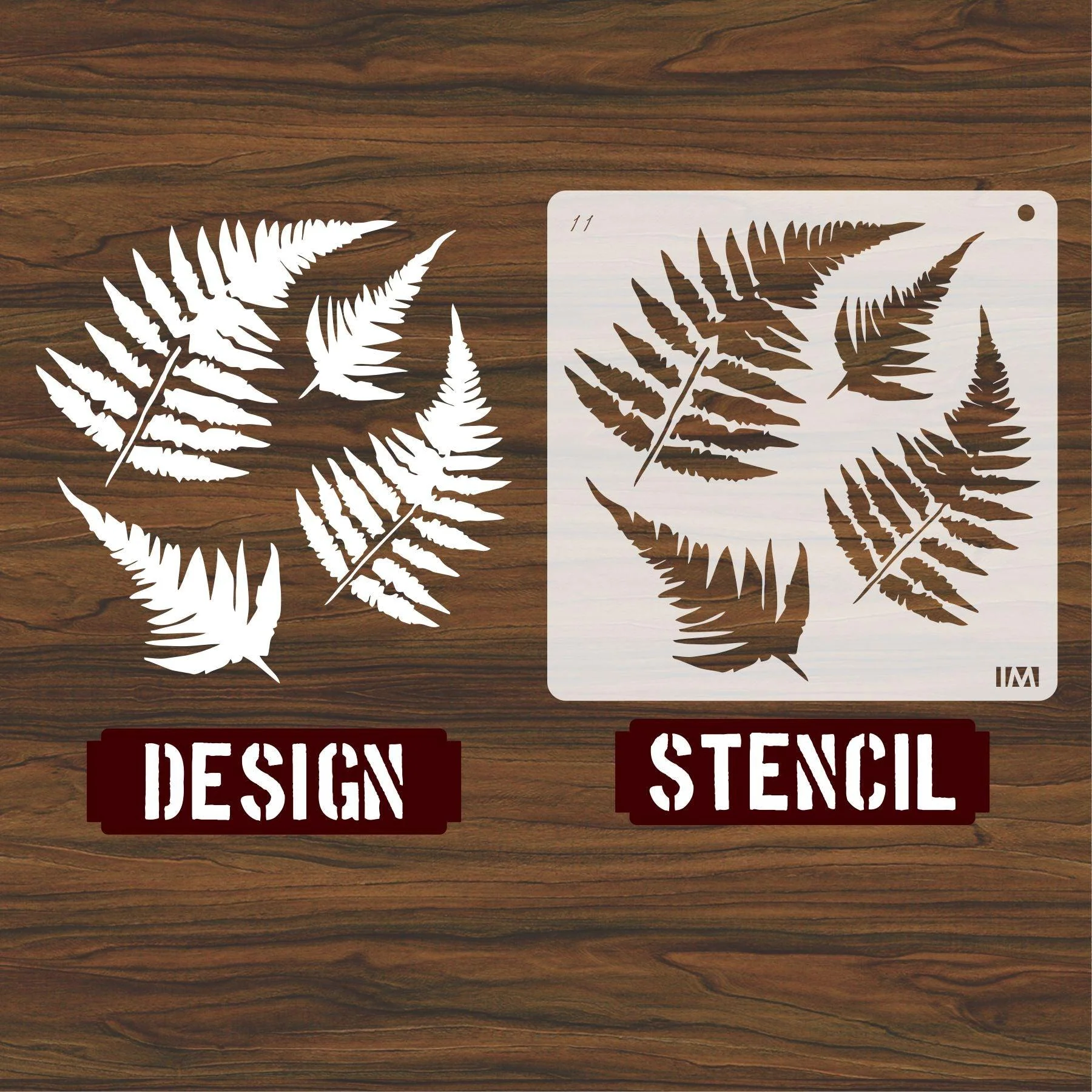 Fern Tree Leaf Stencil , Wall Stencils For wall Painting Airbrush Painting Art Cake Spray Mold DIY Decor Crafts Canvas.ID#11 - Image 6
