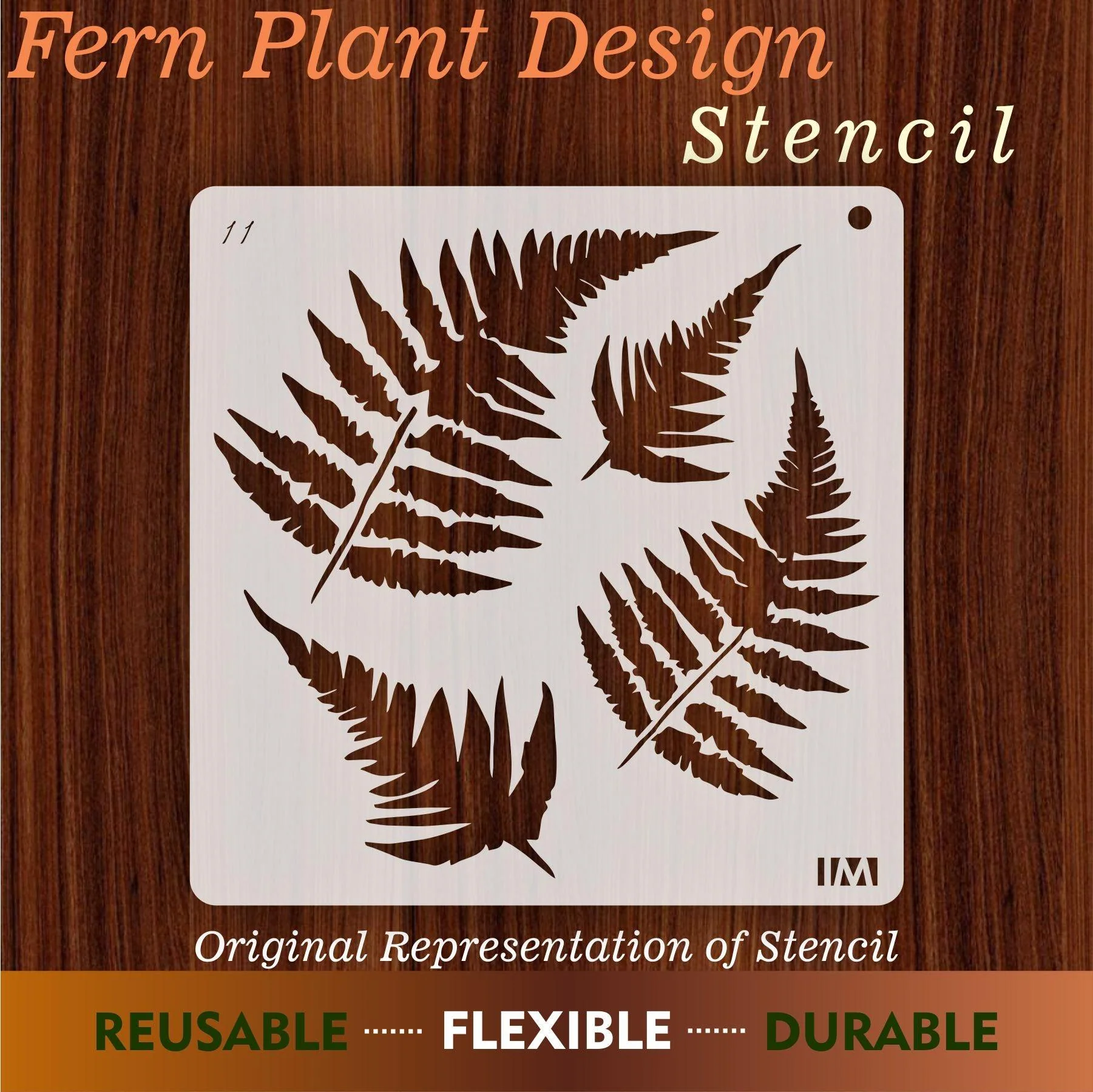 Fern Tree Leaf Stencil , Wall Stencils For wall Painting Airbrush Painting Art Cake Spray Mold DIY Decor Crafts Canvas.ID#11 - Image 7