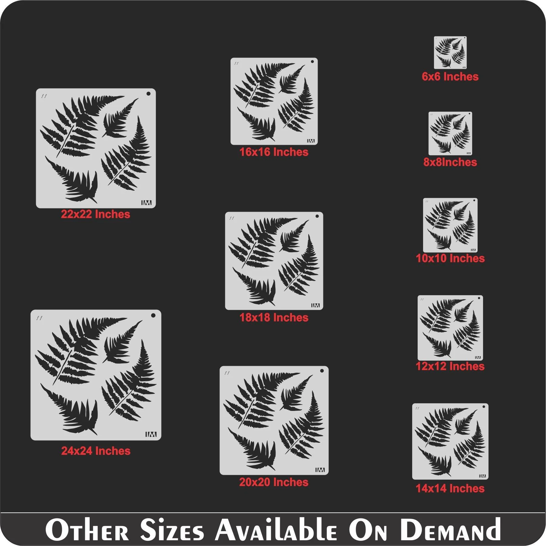 Fern Tree Leaf Stencil , Wall Stencils For wall Painting Airbrush Painting Art Cake Spray Mold DIY Decor Crafts Canvas.ID#11 - Image 8