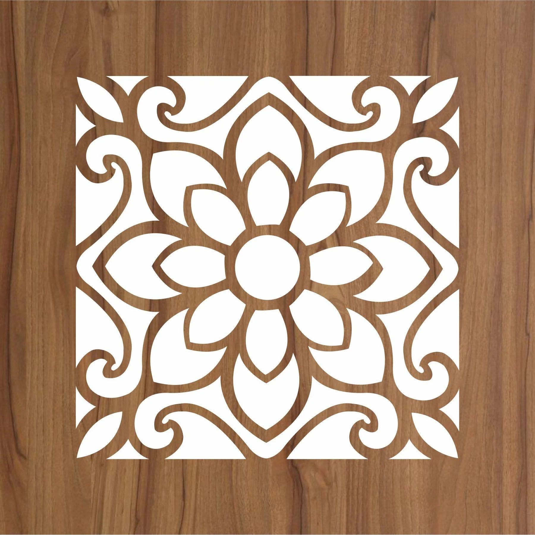 Floor Tile Pattern Reusable Stencil For Canvas And Wall Painting.ID#200 - Image 2