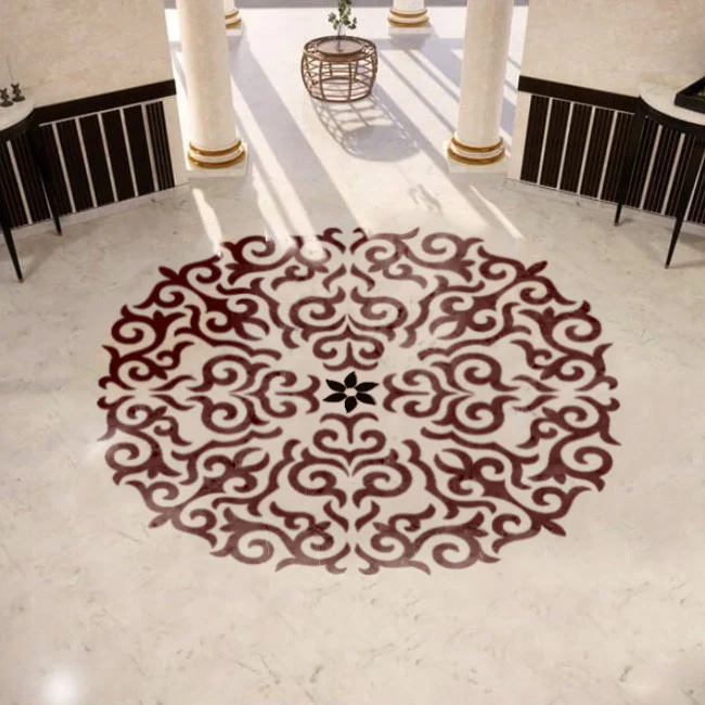 Floral Circle Stencil , Wall Stencils For wall Painting Art DIY Home Decor, Album Crafts and Canvas.ID#07 - Image 3
