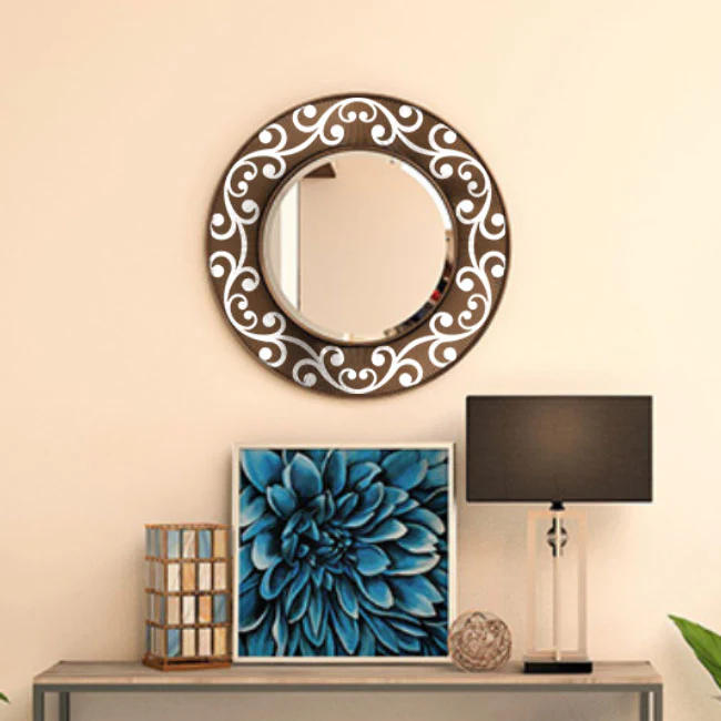 Floral Circule Mandala Round Border Reusable Stencil For Canvas And Wall Painting.ID#257 - Image 4