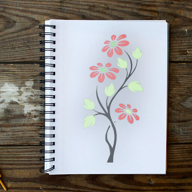 Floral Flower Reusable Stencil for Canvas and wall painting.ID#79 - Image 6