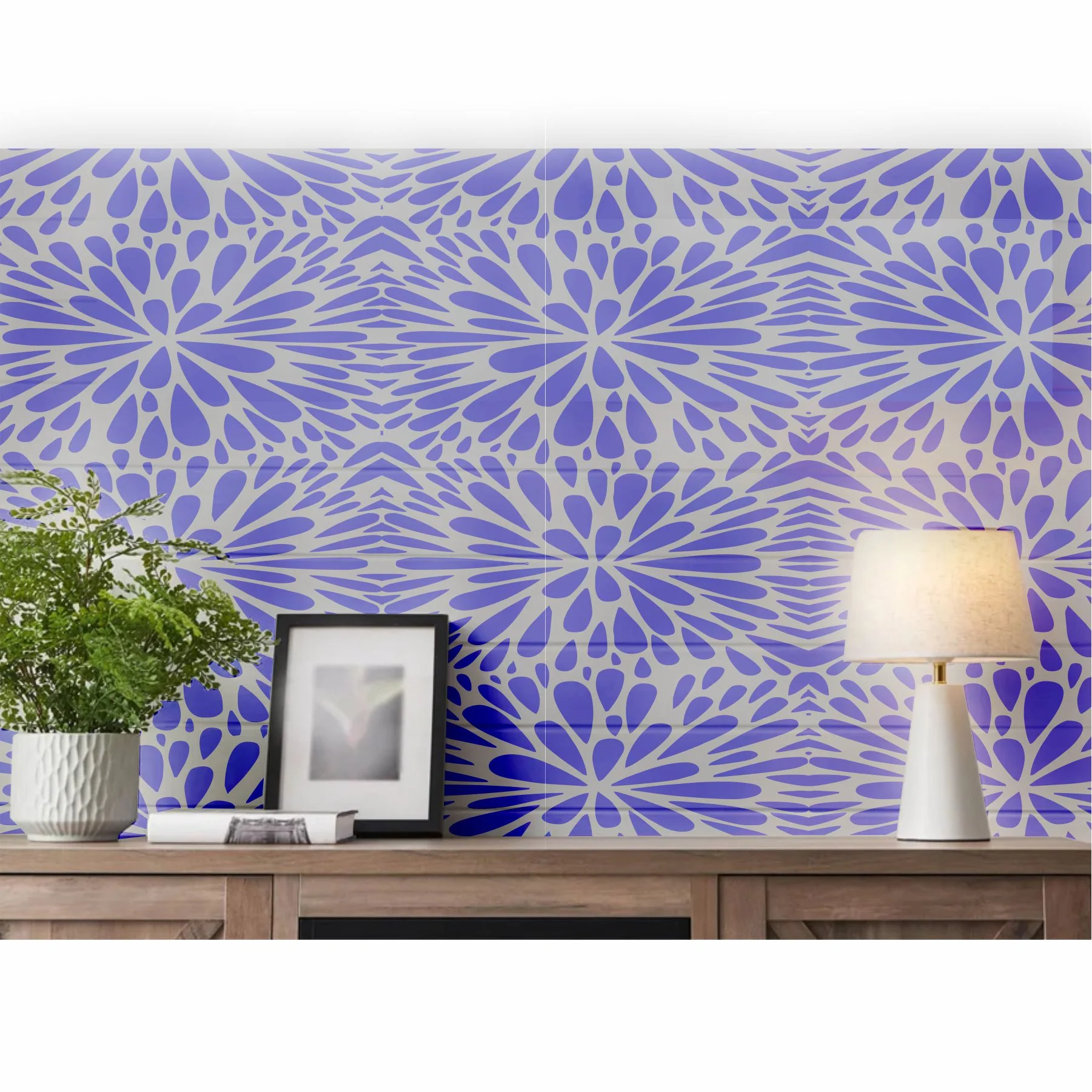 Floral Pattern stencil Reusable Stencil For Canvas And Wall Painting.ID# 358 - Image 6