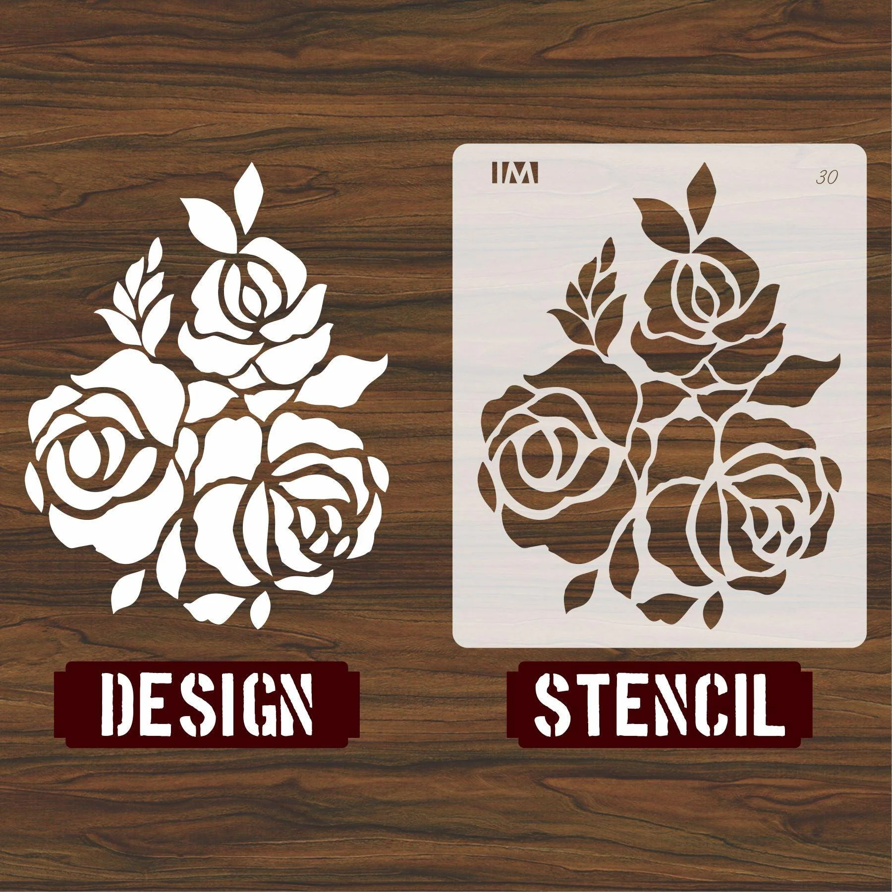 floral reusable stencil.ID#30 - Image 3